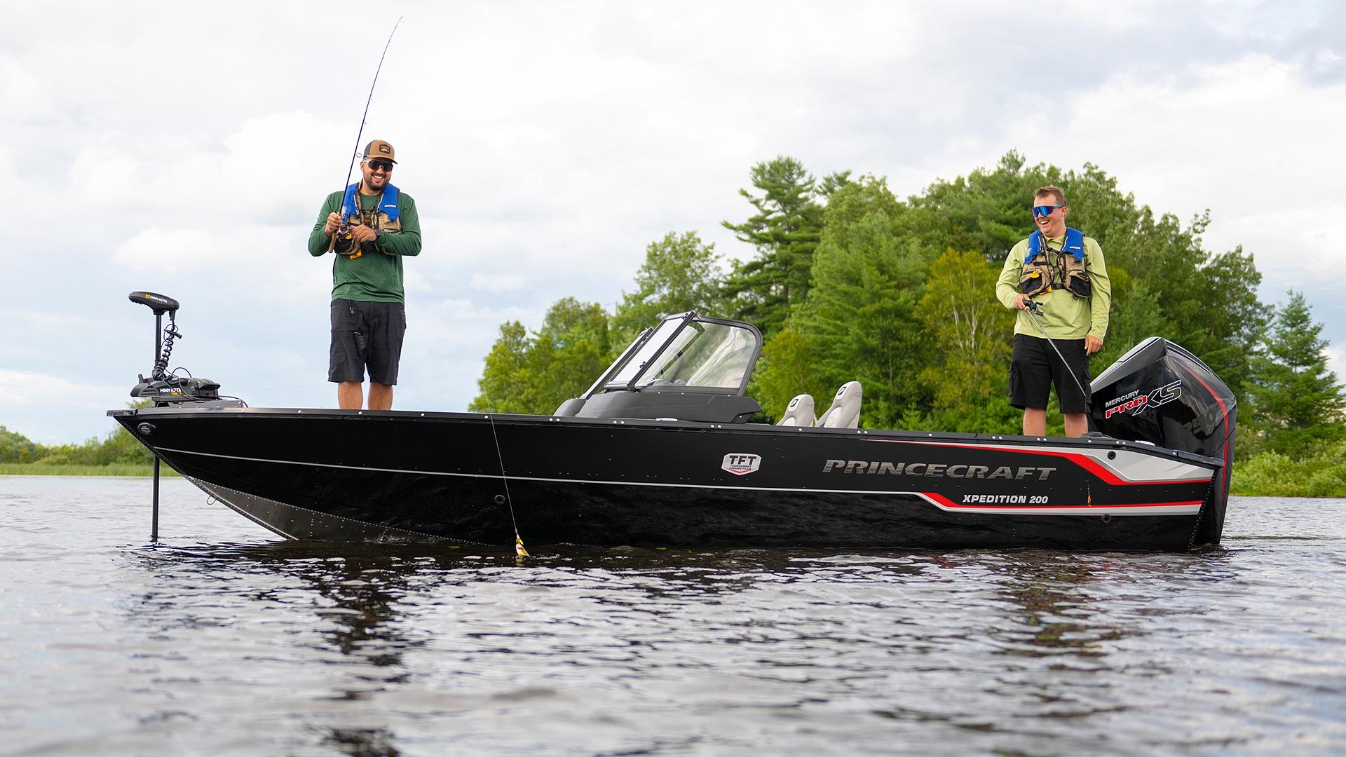 Princecraft pontoon boats at Nestor Falls Marine