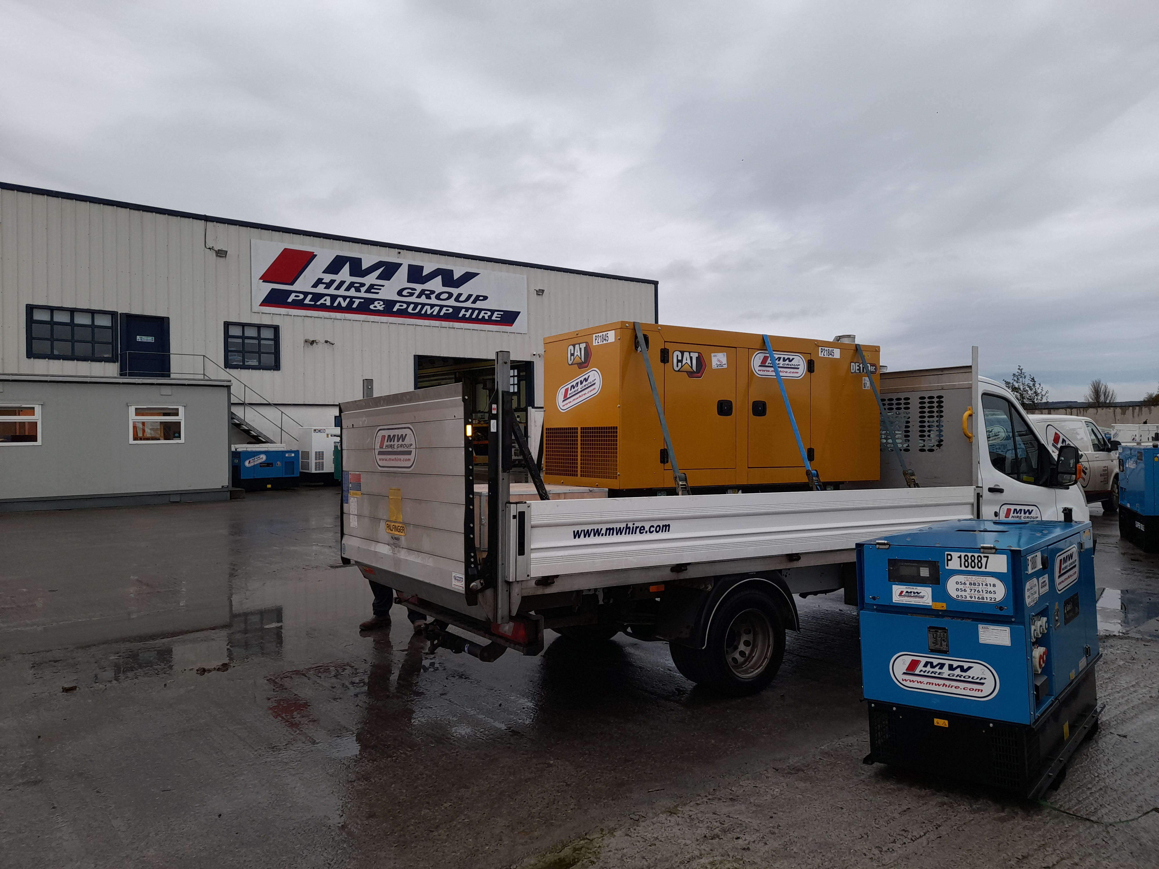 New CAT 110KVA complete with 160A Automatic Changeover Panel SOLD... being delivered to the customer in Co. Meath 