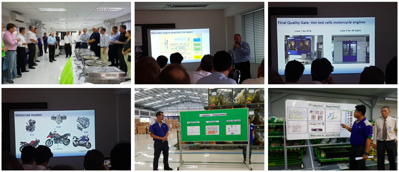 Visits to production facilities in Thailand. BMW, Mercedes, Powertech