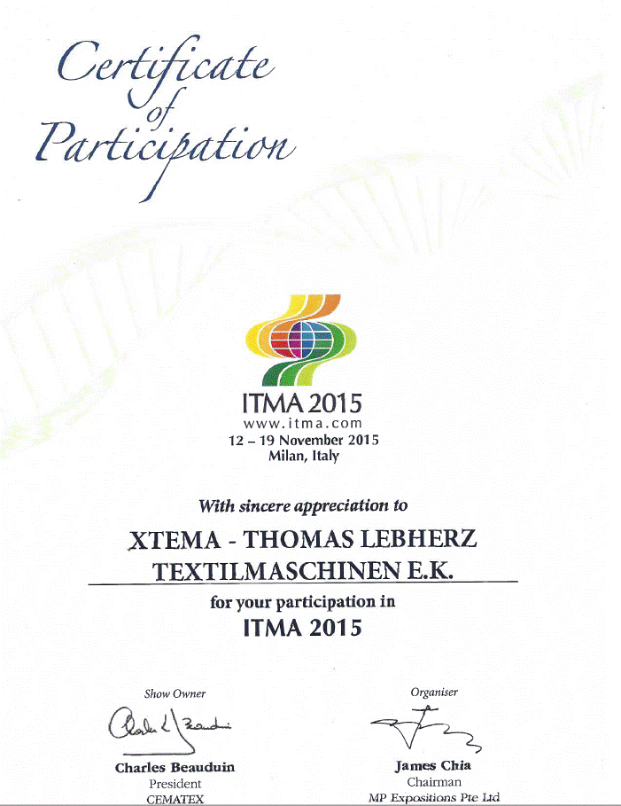 ITMA 2015 Milan, Italy