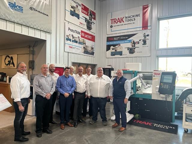 CNC machining equipment inside a Greenway and Associates facility
