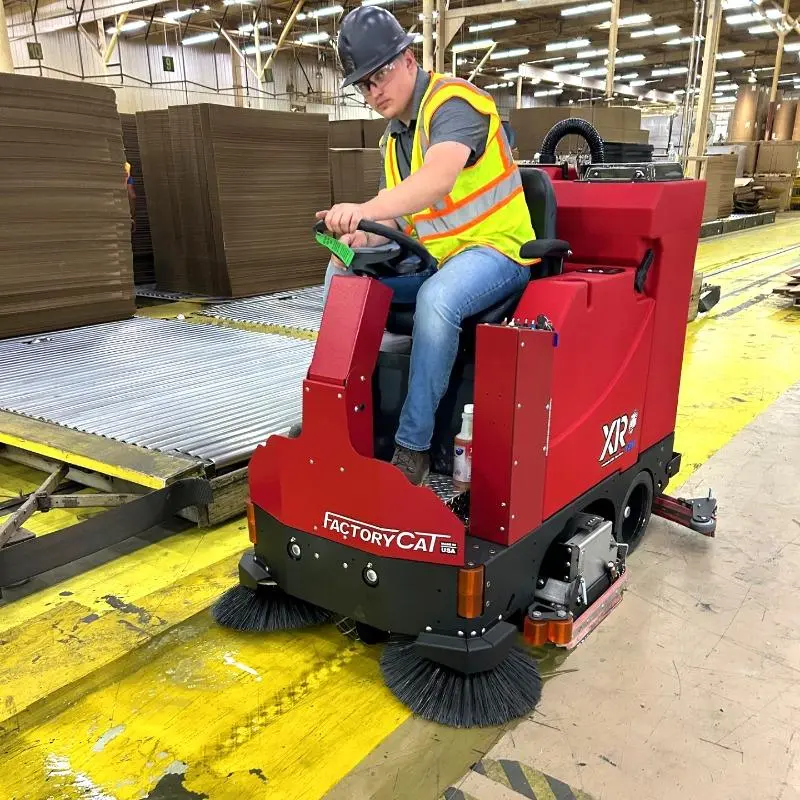 Factory Cat XR Floor Scrubber: Built for Heavy Industry