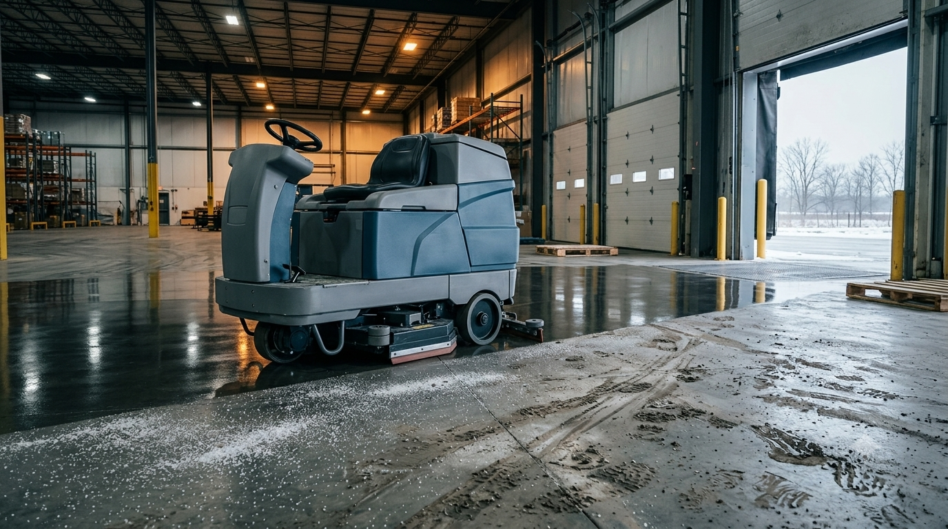 Floor Scrubber Winter Prep: The Fall Checklist Every Wisconsin Facility Needs