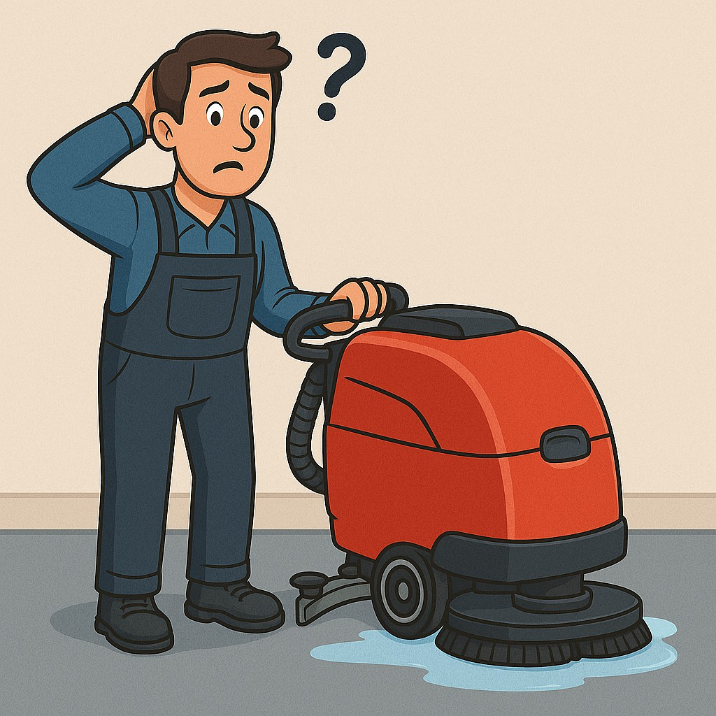 What to Do If Your Floor Scrubber Isn’t Picking Up Water.
