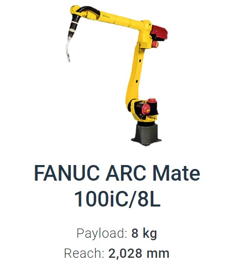 Fanuc Arc Mate 100iC/8L Data Sheet