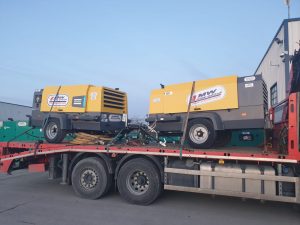 2 High Pressure 186 Atlas Copco Compressors Heading On A Rental Project In Co Cork