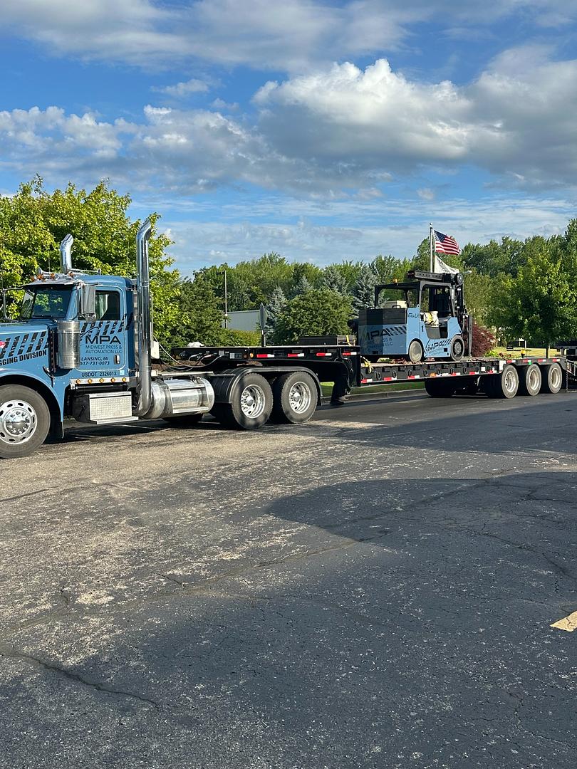 Were Hauling and installing a new Aida press in West Michigan this week.