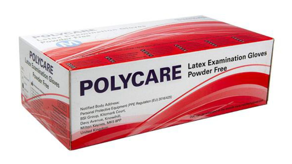 LATEX EXAMINATION GLOVES POWDER-FREE