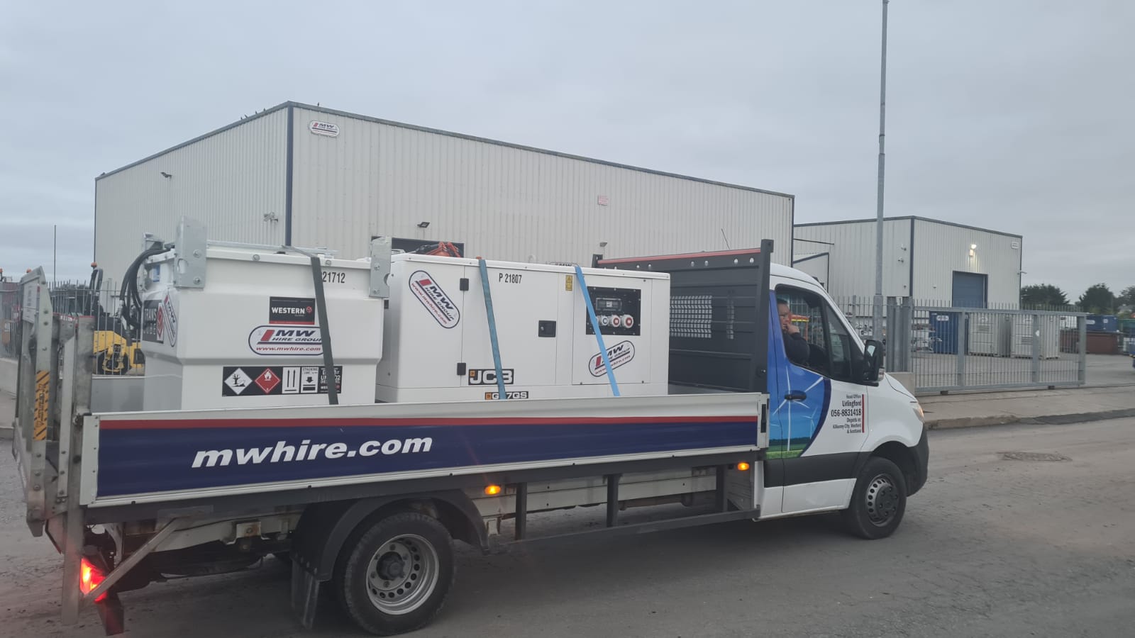 New JCB 27KVA and a new Western Fuel Tank SOLD to a construction company based in Dublin 