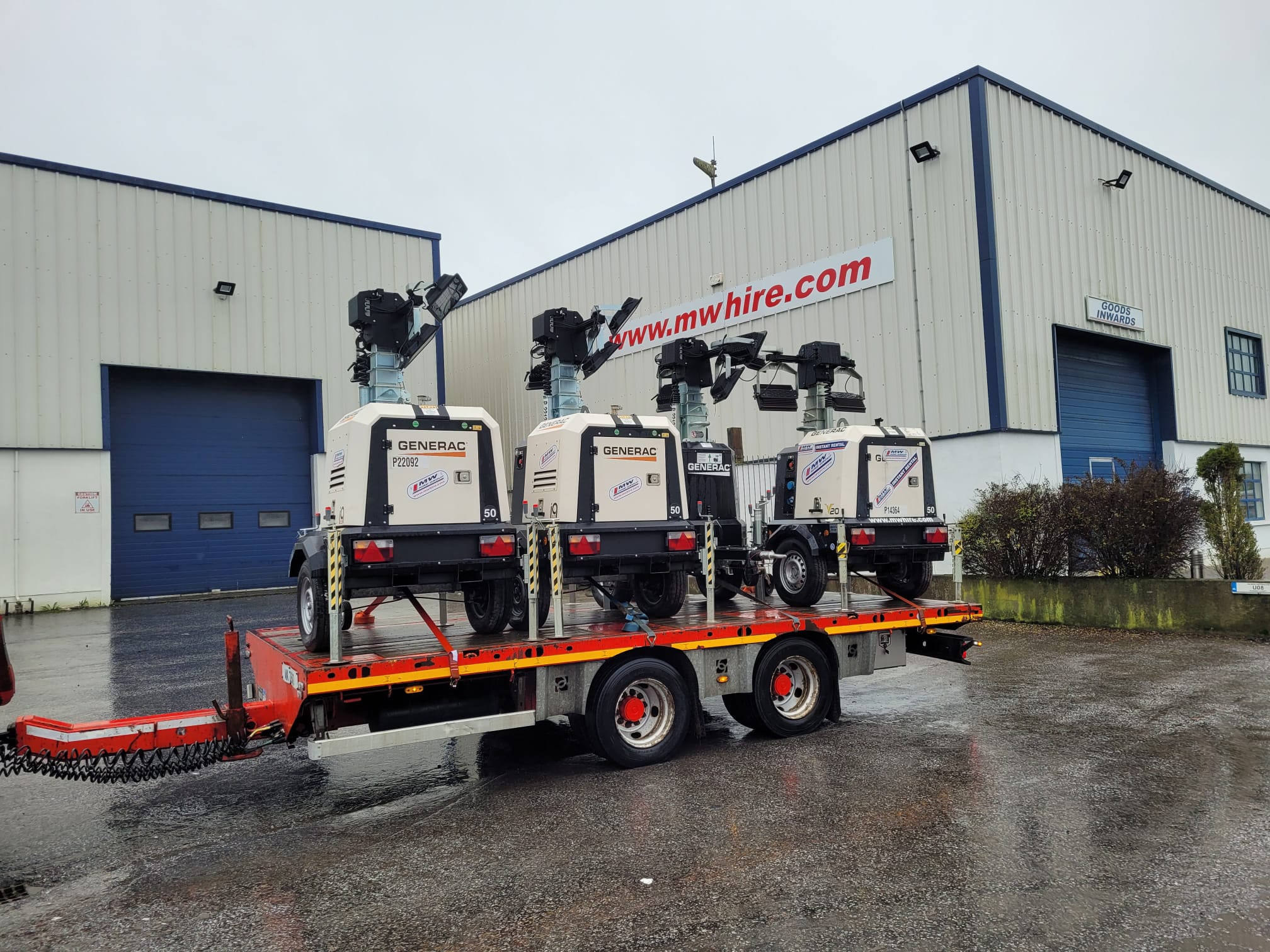 Large Number of Lighting towers heading on hire across the country 