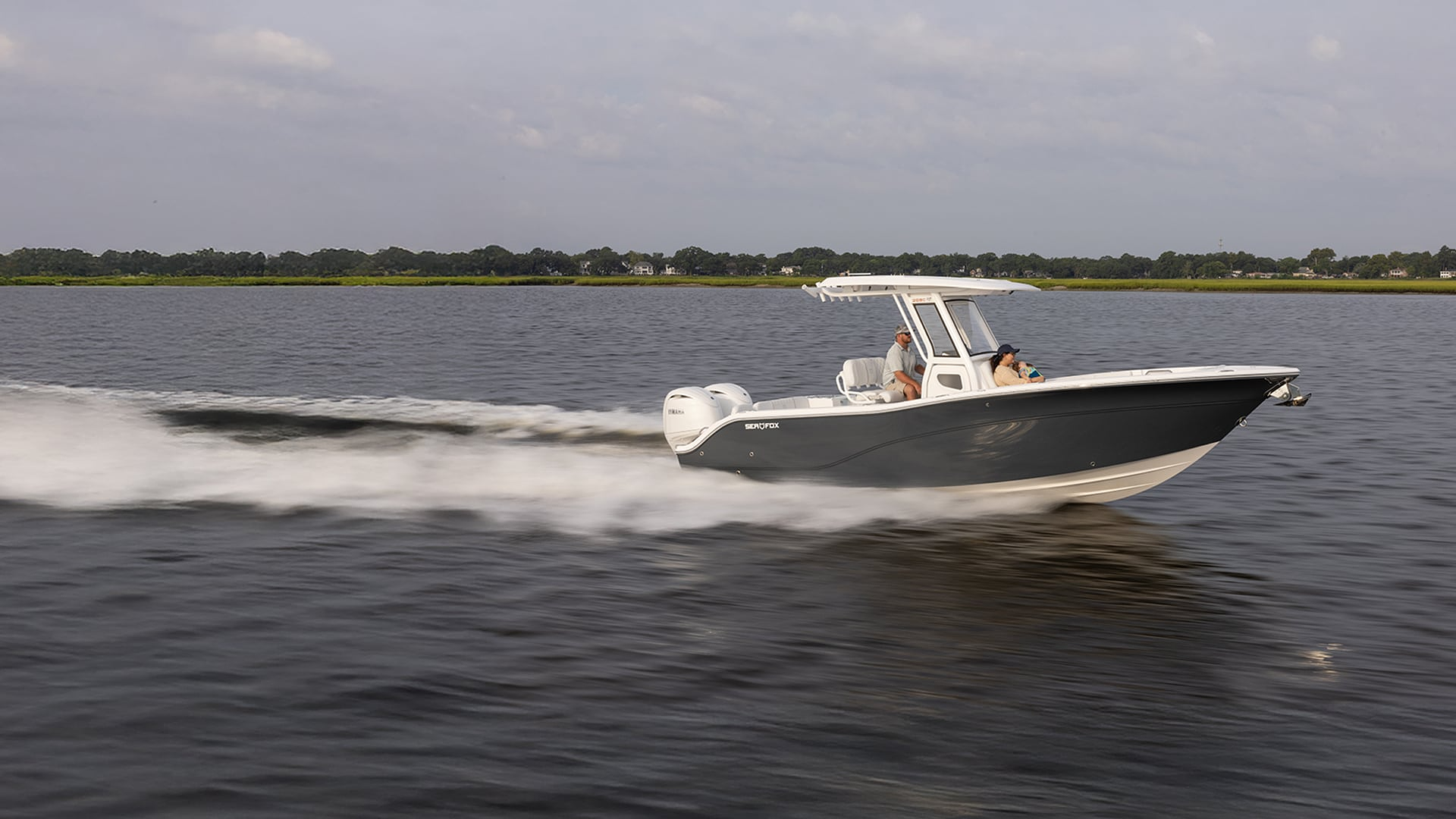 Sea Fox boat running on the water