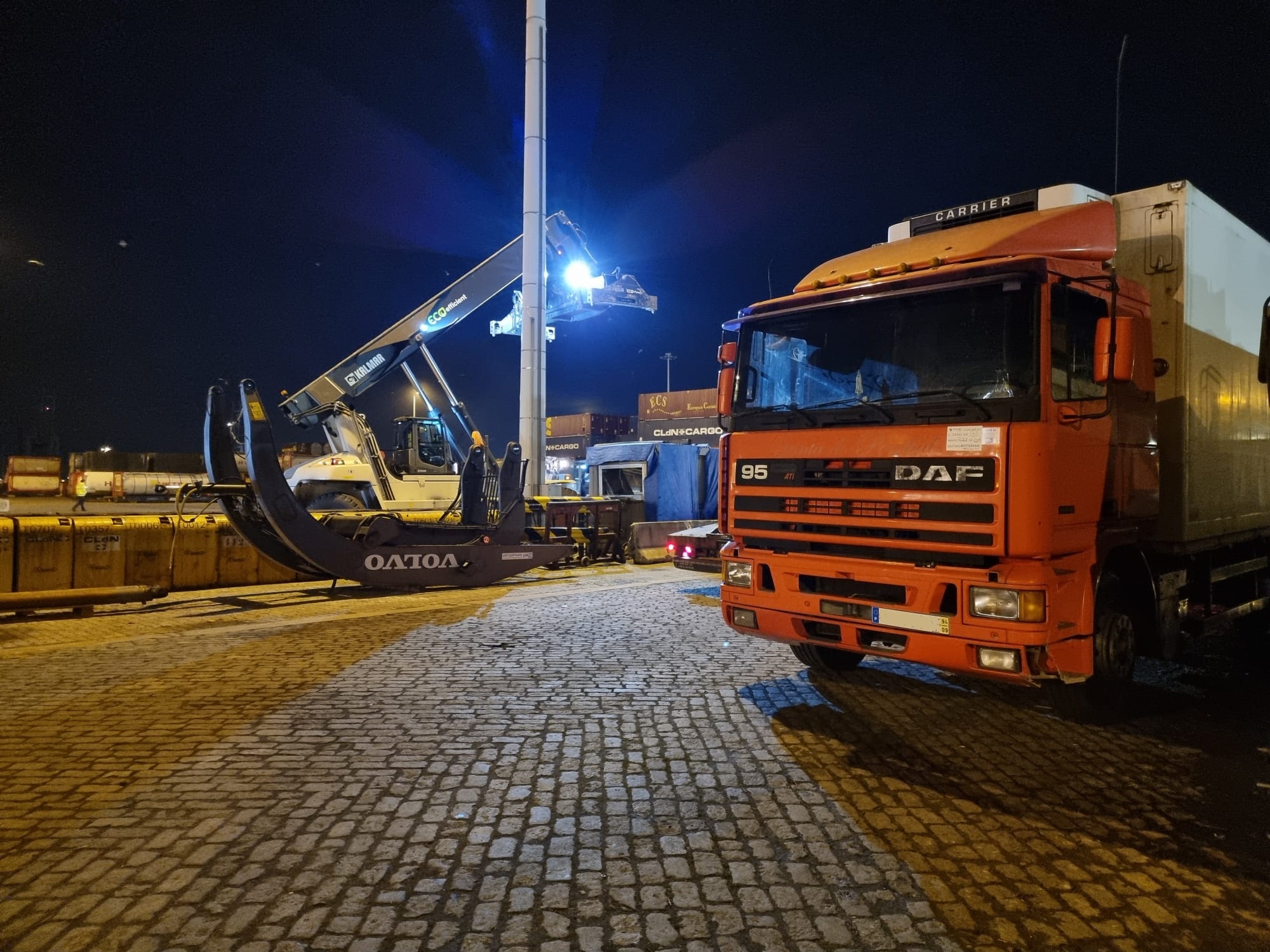 In the port. Shipping to Lagos - Nigeria via Antwerp - Belgium.