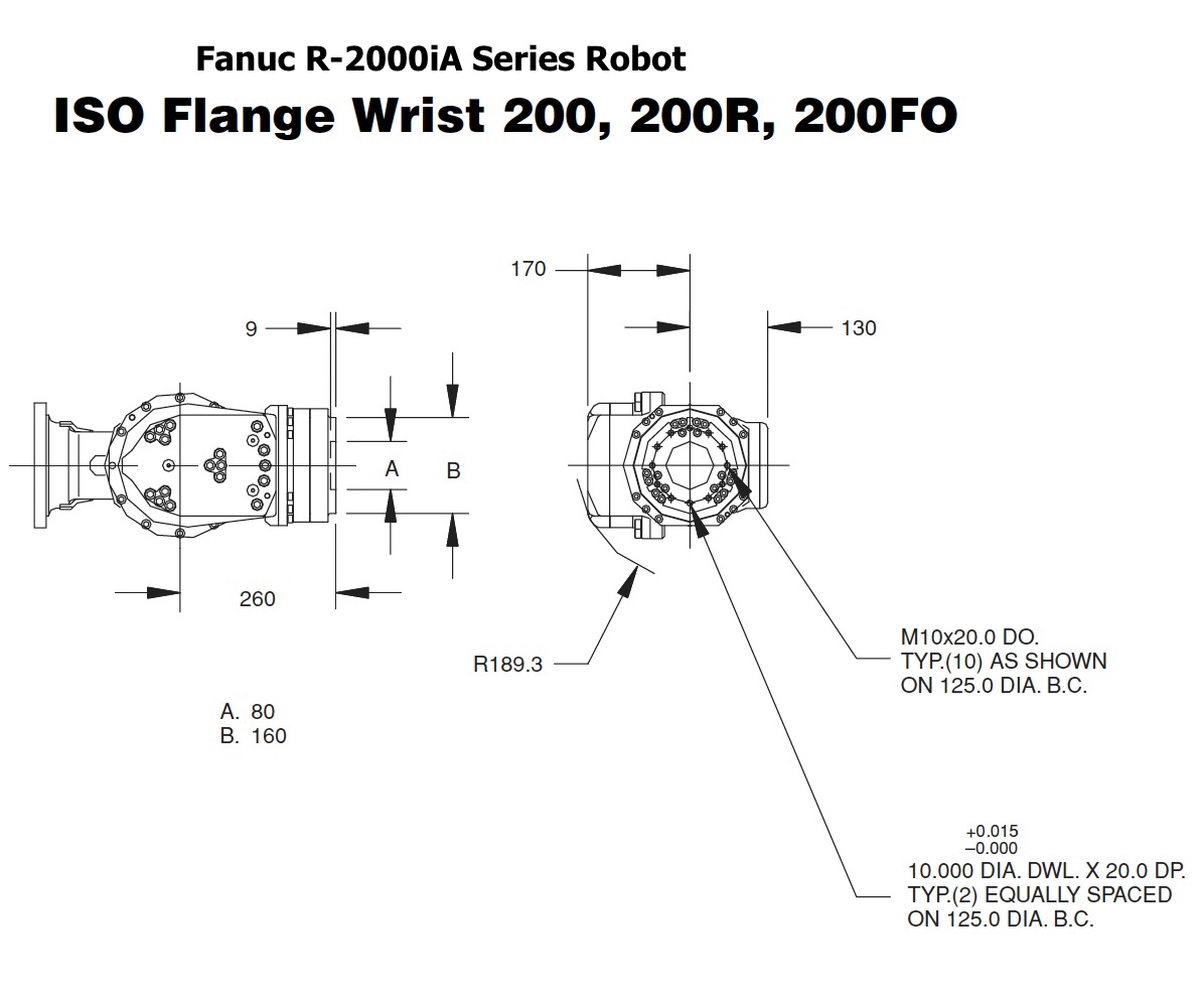 Fanuc R-2000iA/200FO Robot Data Sheet R-Series