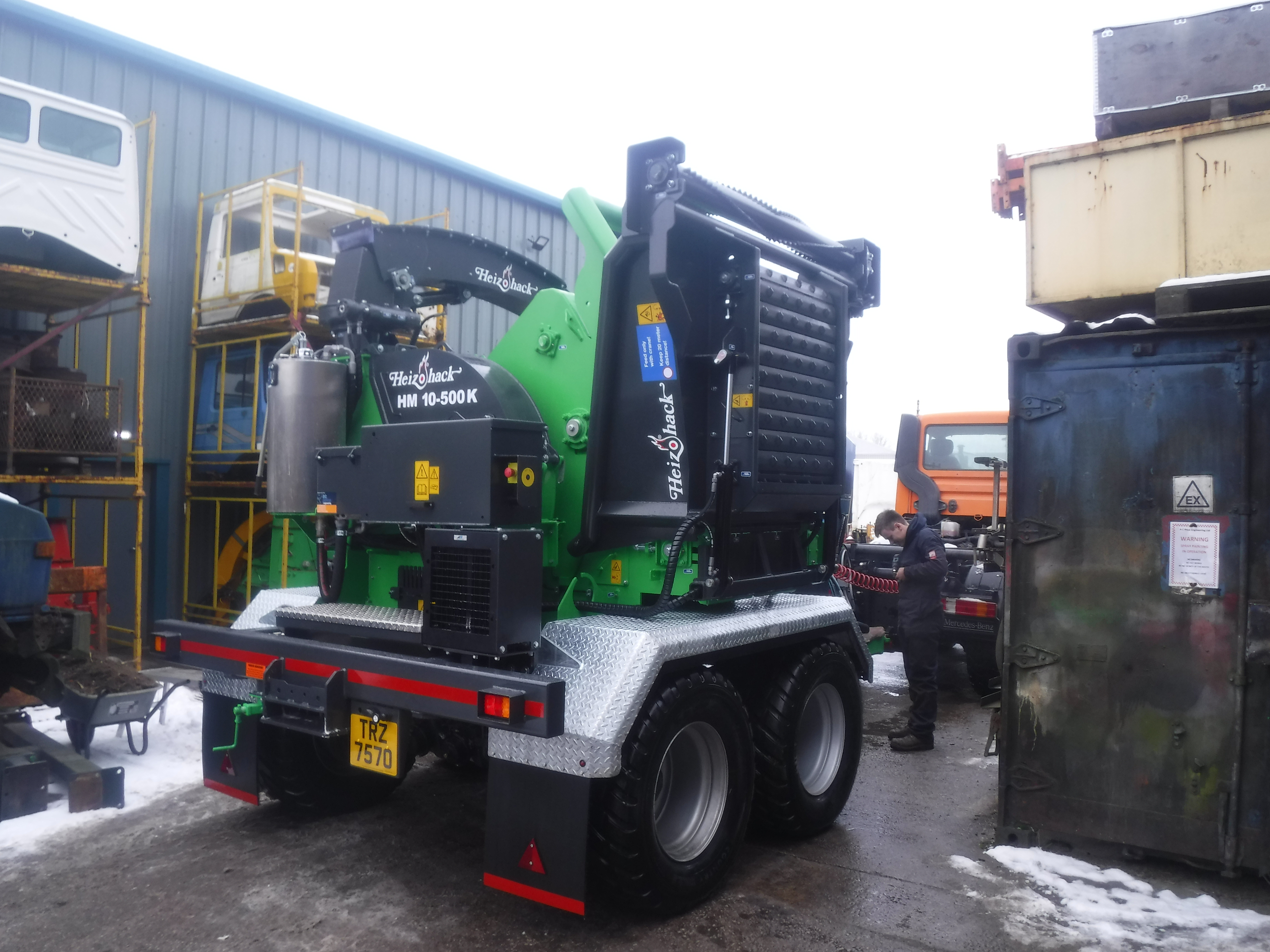 Heizohack chipper built to specification