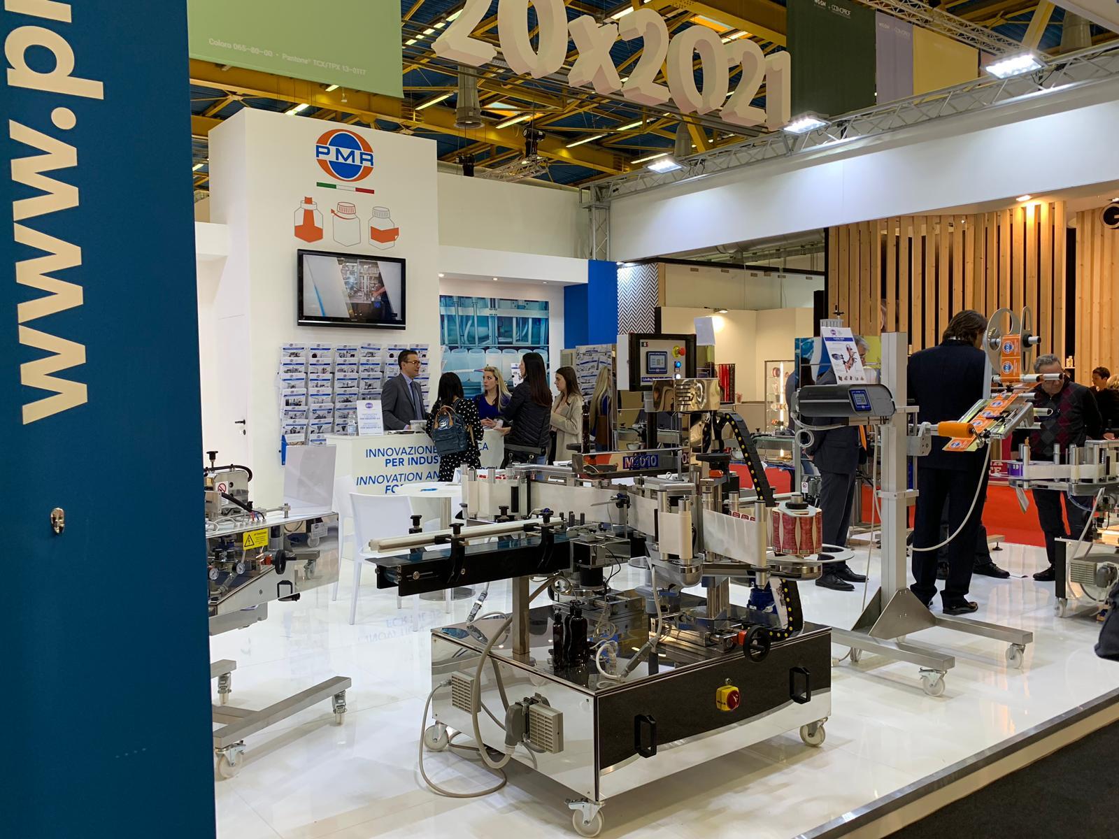 At Cosmopack 2019 PMR Labelling Machines and Filling Lines meet every need