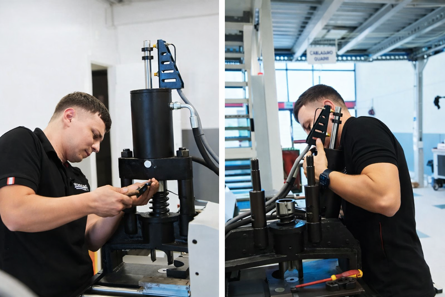 Intervento reale di manutenzione su punzonatrice per barre in rame. Scopri come Ibetamac ripristina precisione e affidabilità nelle macchine per lavorazione sbarre rame.