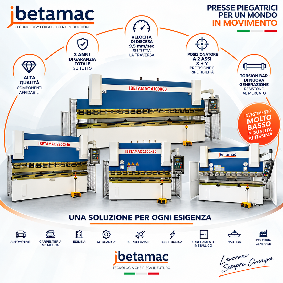 Presse Piegatrici Ibetamac: Alta Qualità, Affidabilità e Investimento Contenuto