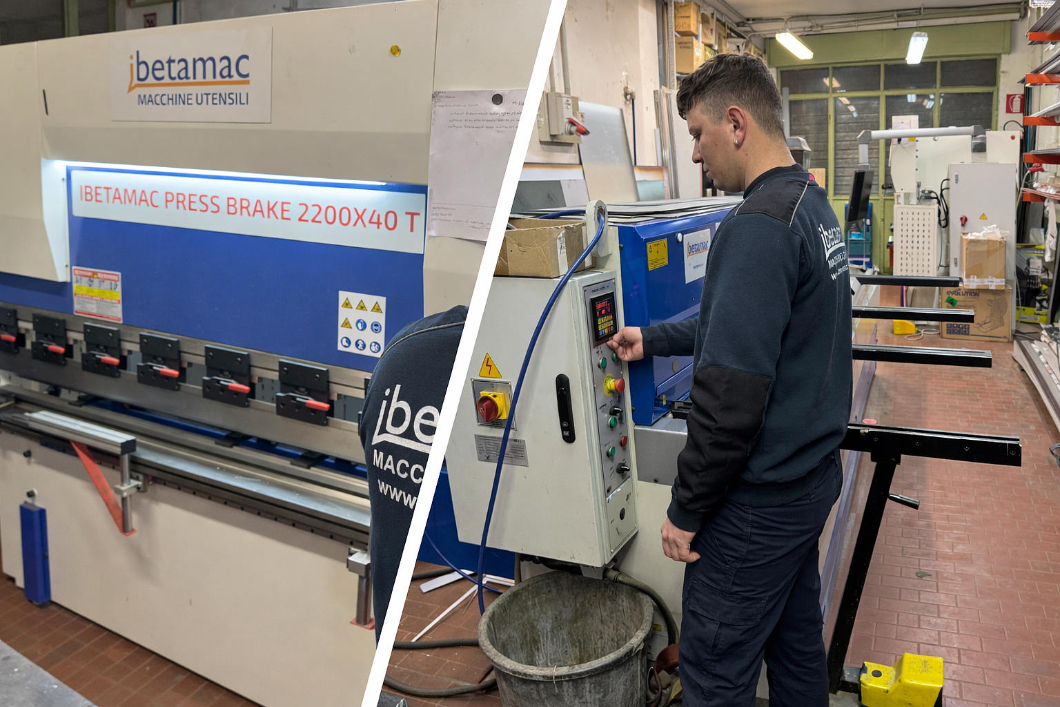 Ibetamac 2-Axis Bending Machine and Shear for Sale – Technical Assistance in Rome