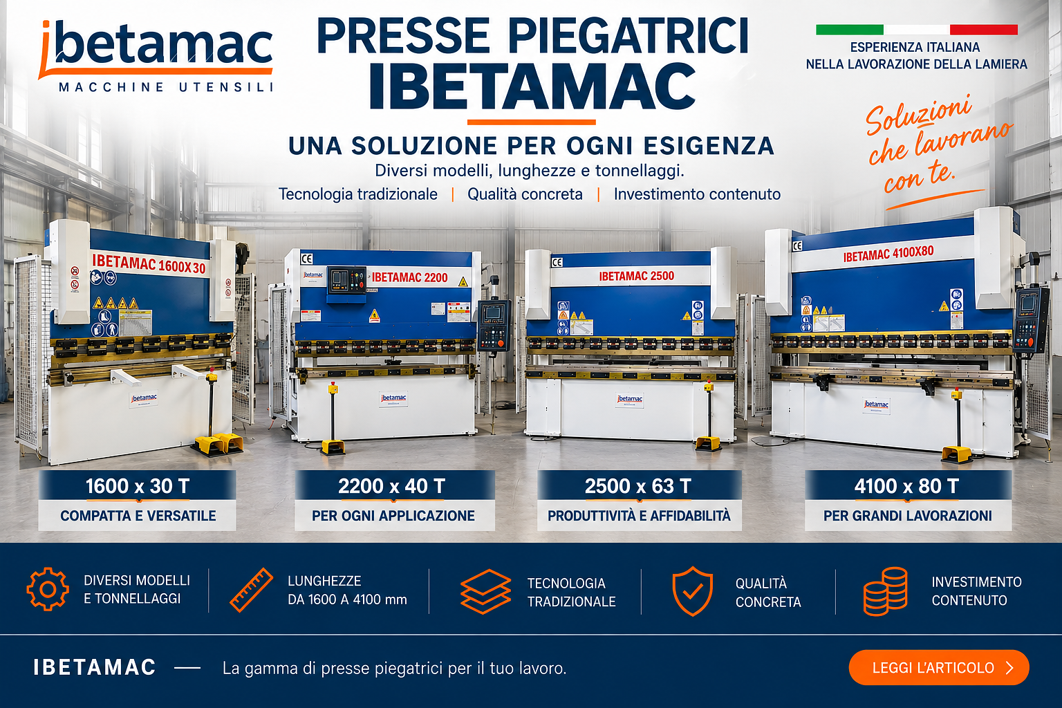 Presse Piegatrici Ibetamac: Alta Qualità, Affidabilità e Investimento Contenuto