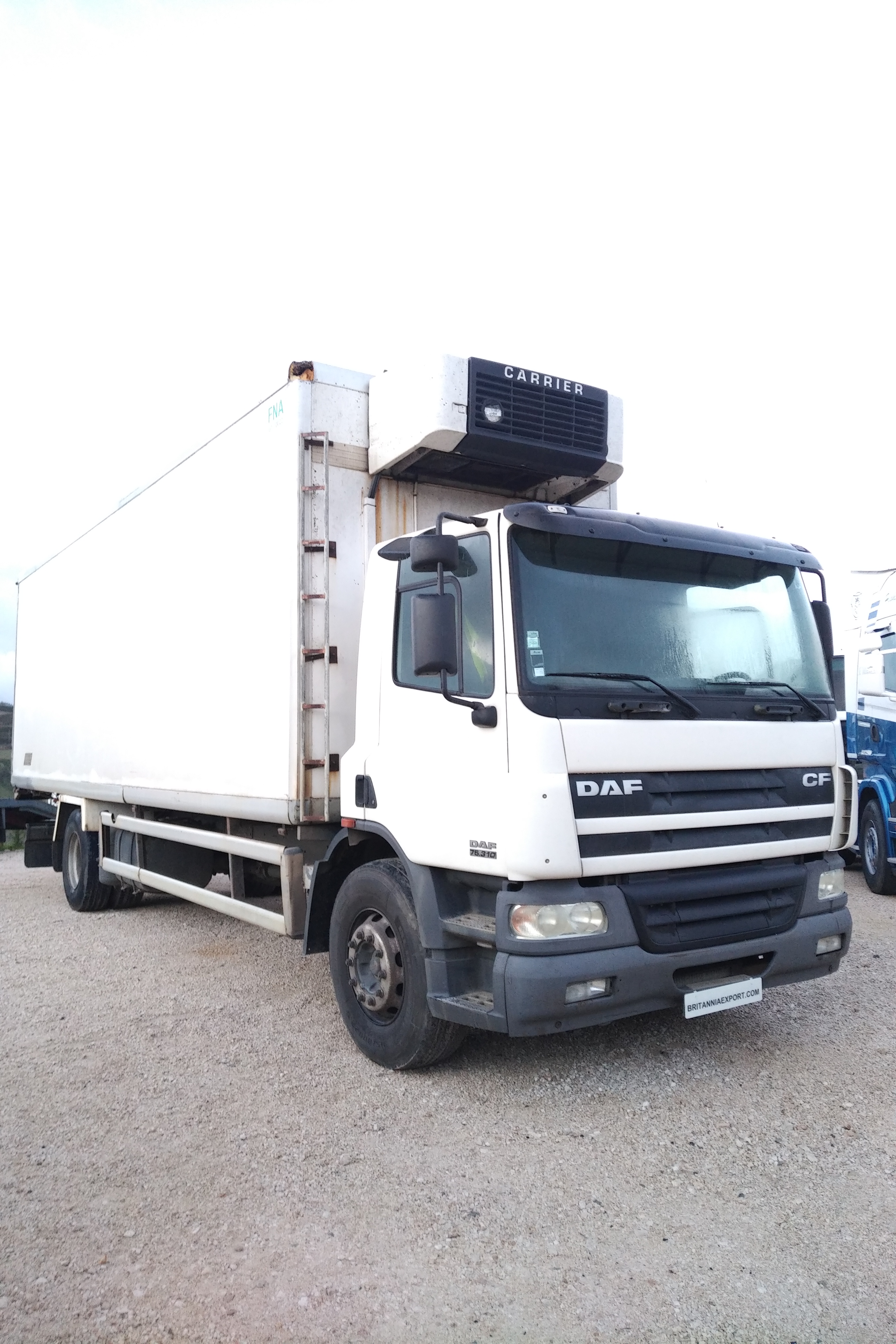 Left hand drive DAF CF75.310 refrigerated box lorry sold to Lagos - Nigeria.