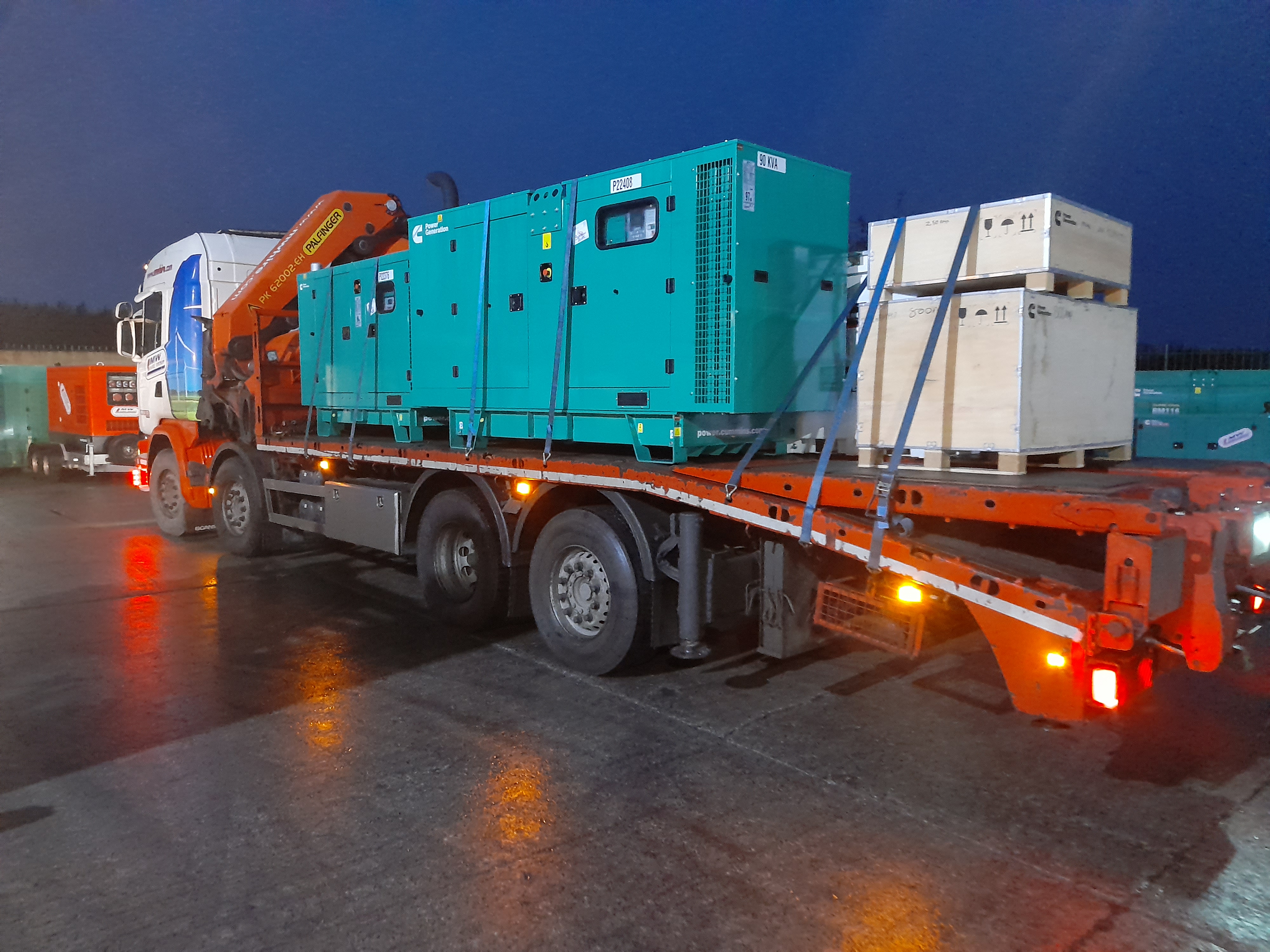 2x Cummins C22D5 Generators, Cummins C90D5 Generator, 3x 1,000Ltr Fuel Tanks and 2 Changeover panels SOLD... Heading to a company in Limerick 