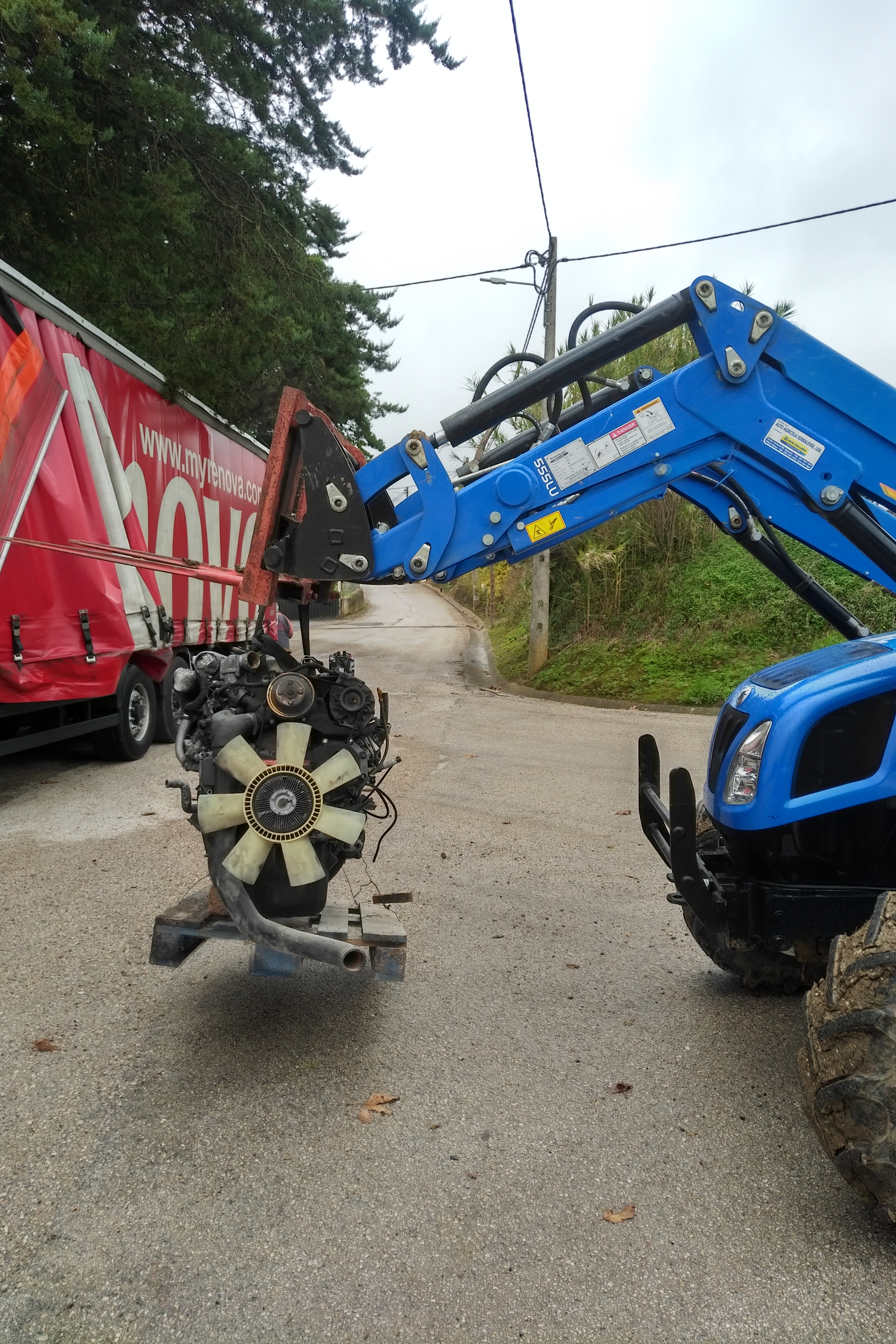 Transport & Shipping of Nissan B6.60 Turbo engine & ZF manual gearbox to Madagascar.