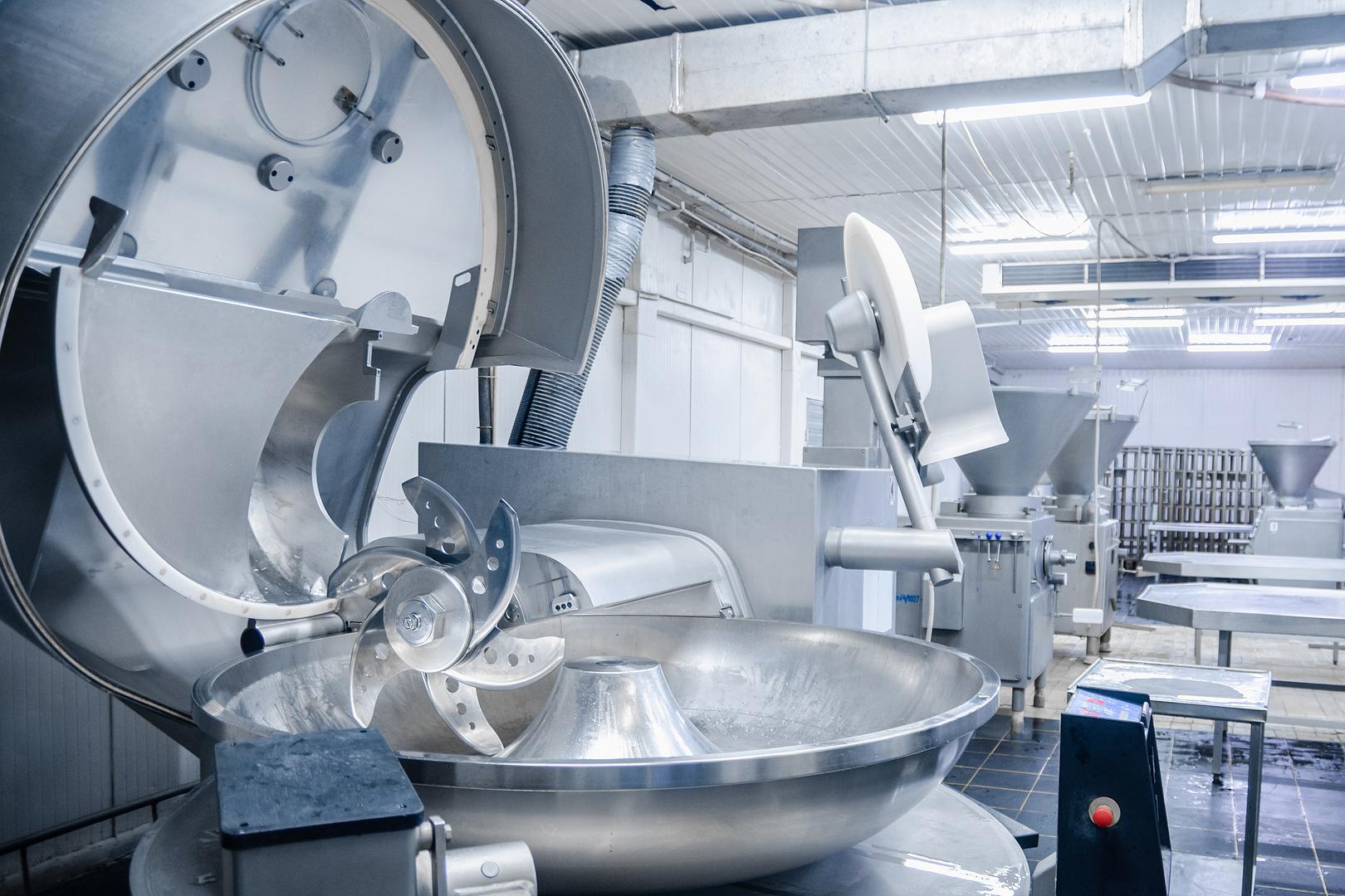 Food processing facility interior