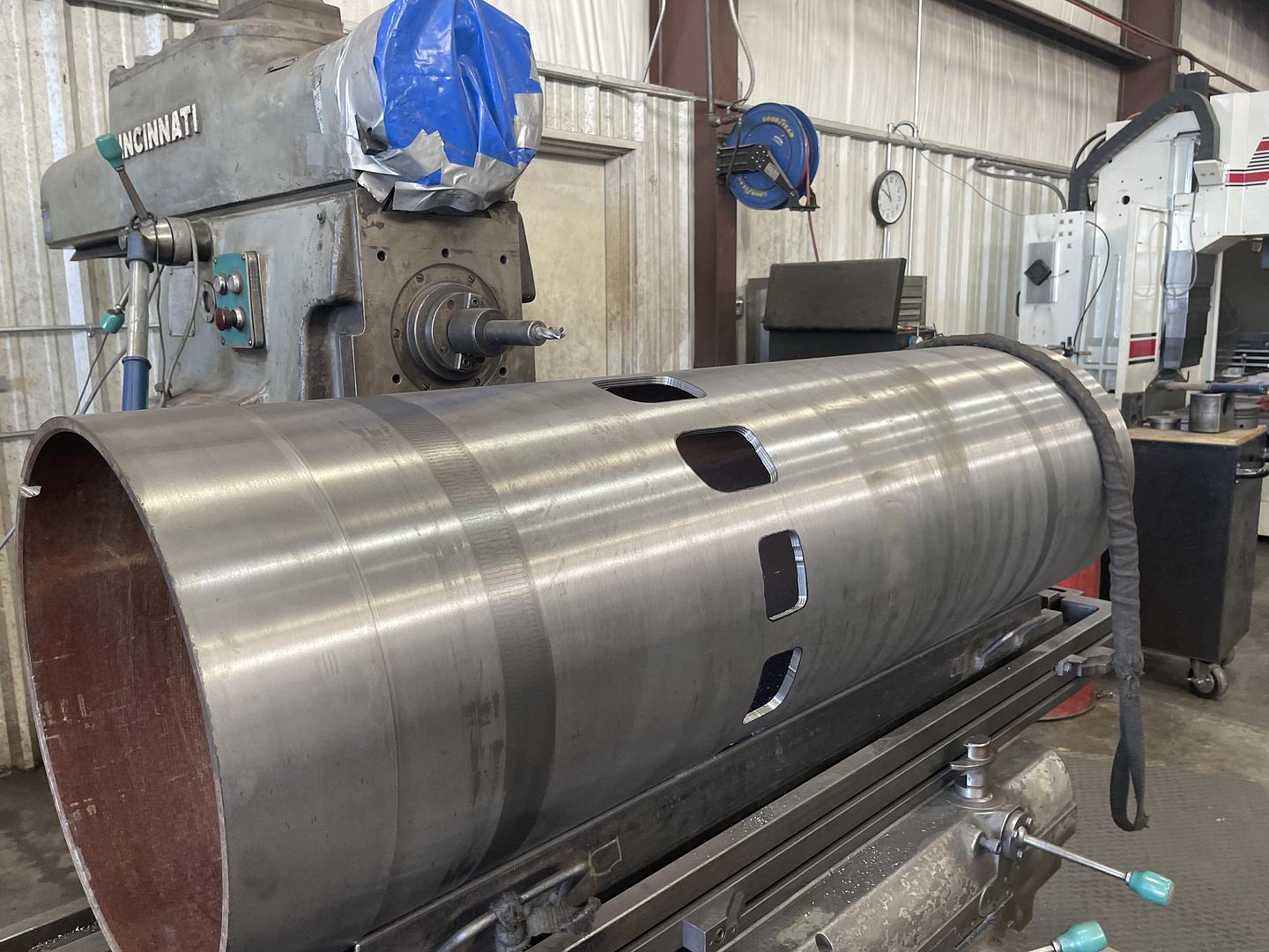 Cutting Ports for New power Cylinder Liner.jpg