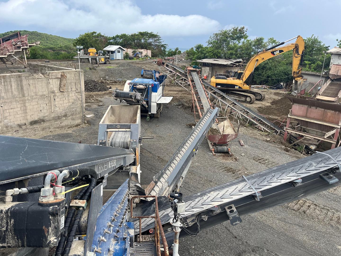Our latest Commissioning in St America - Another Successful week.  Before - during and after pictures of a Basalt Quarry where I managed and oversaw the site clearance and commissioning of a Kleemann MC09 Cone Crusher and a Kleemann MS953 3 Deck screener to produce road making aggregates. Love it when everything comes together. 
