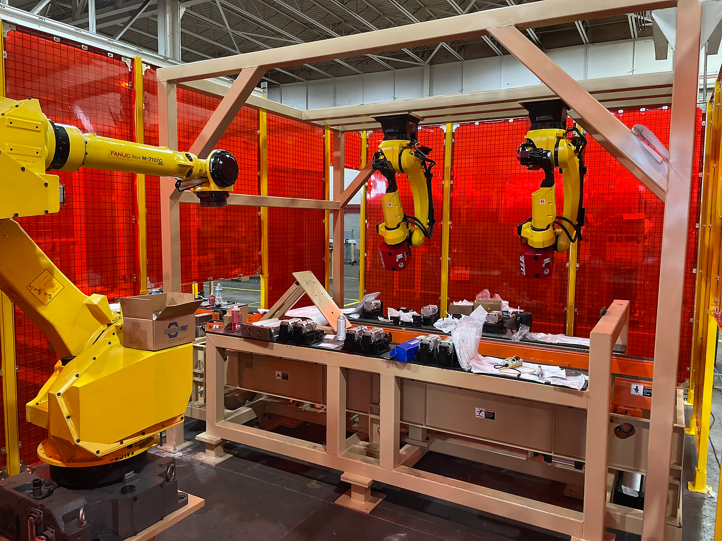 Robot cell on the Robot World Automation shop floor