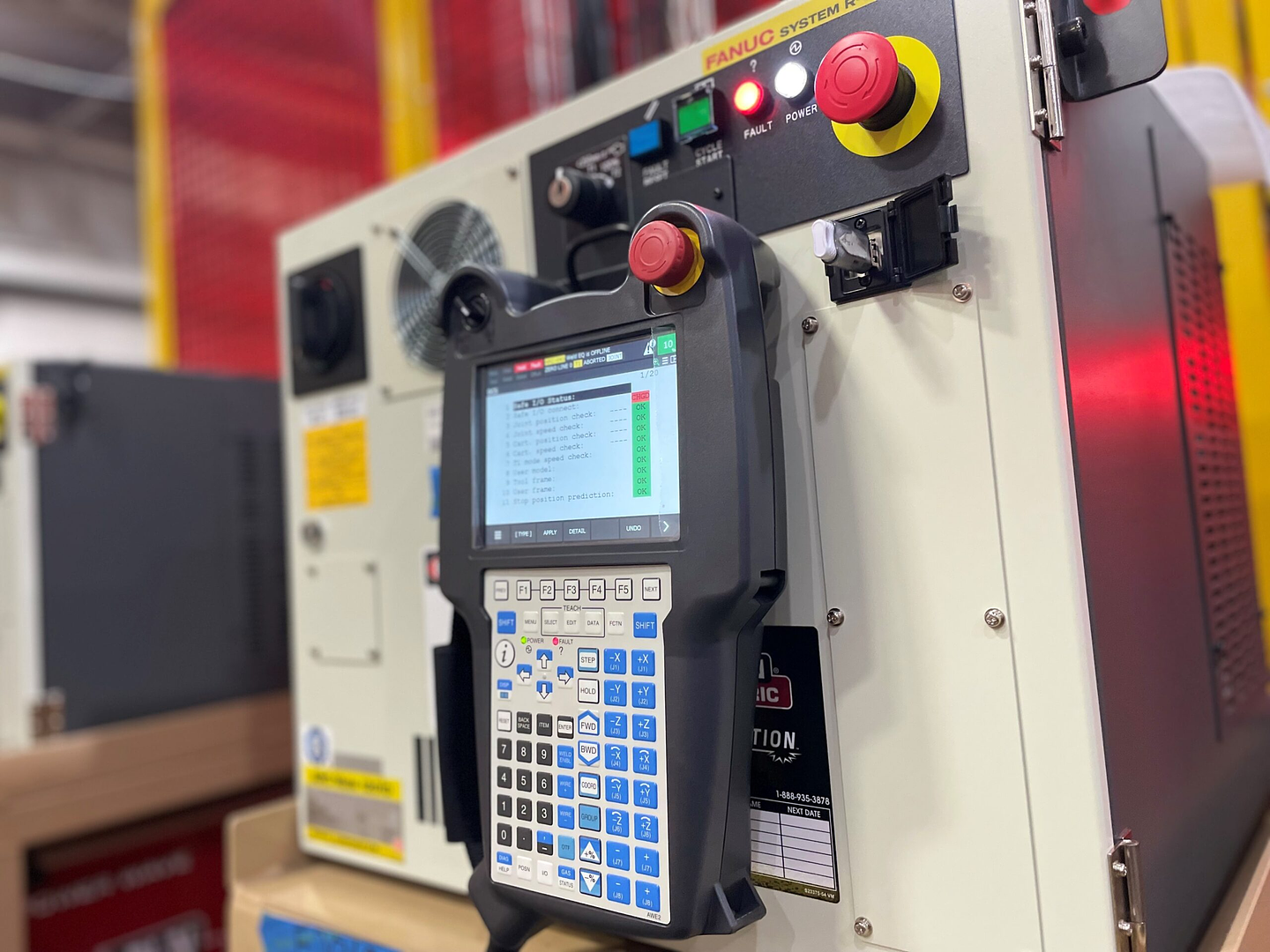 Fanuc R-30iB controller with teach pendant at Robot World Automation