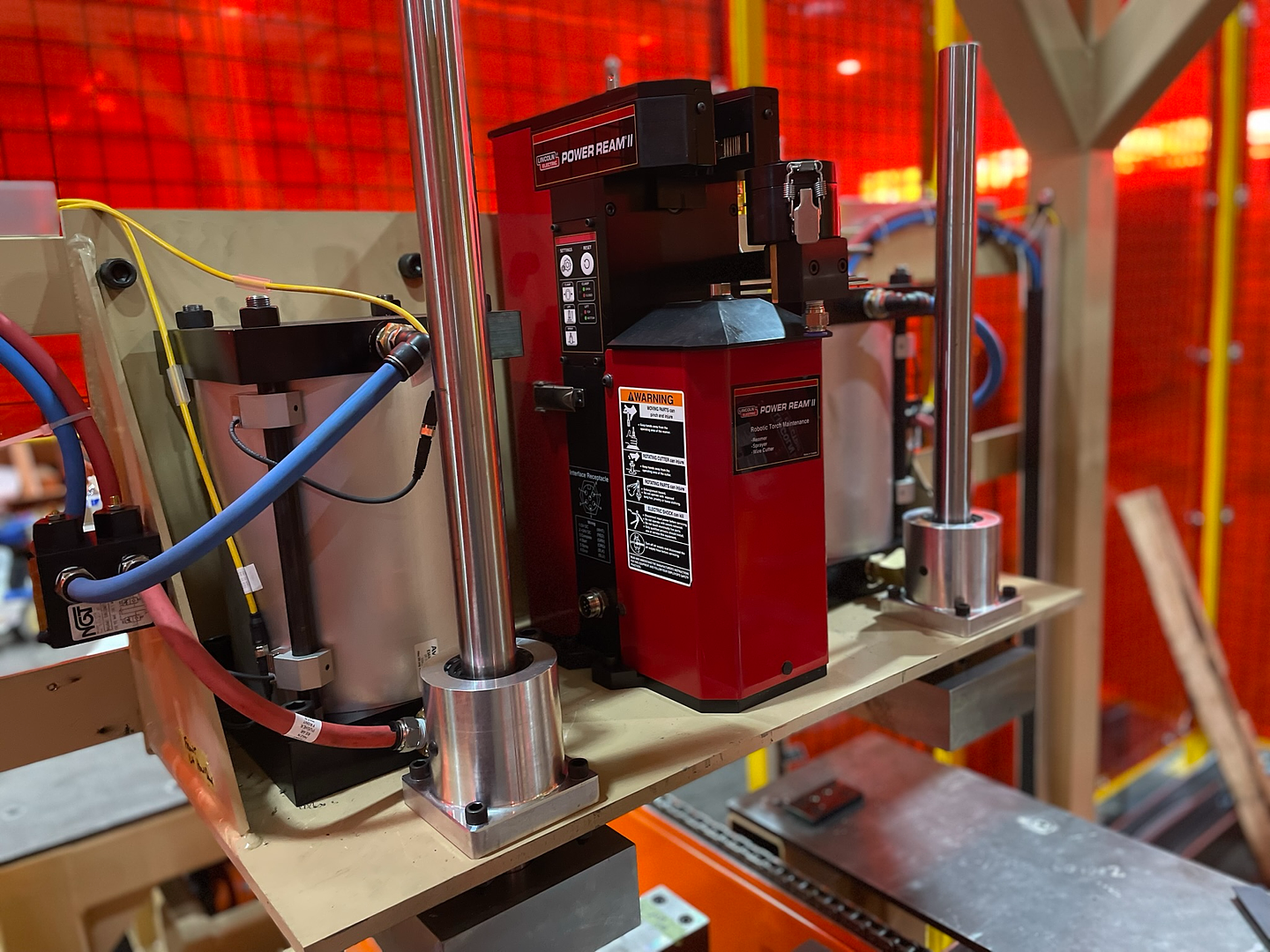 Lincoln Electric Power Ream robotic torch maintenance station at Robot World Automation