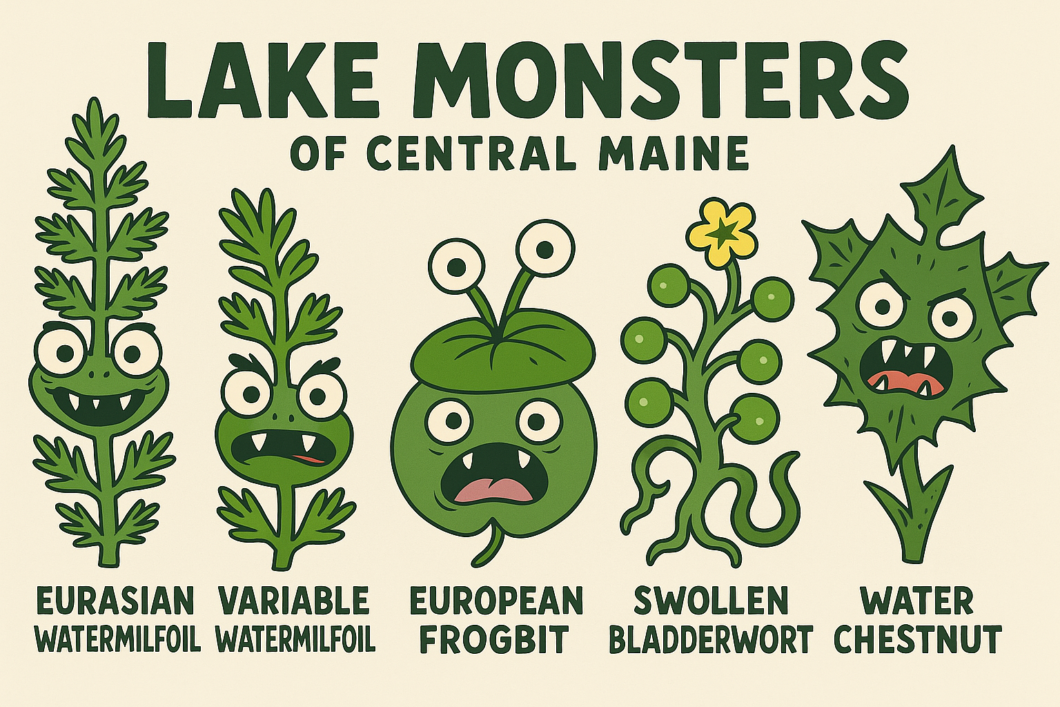 Lake Monsters of the Cobbossee Watershed