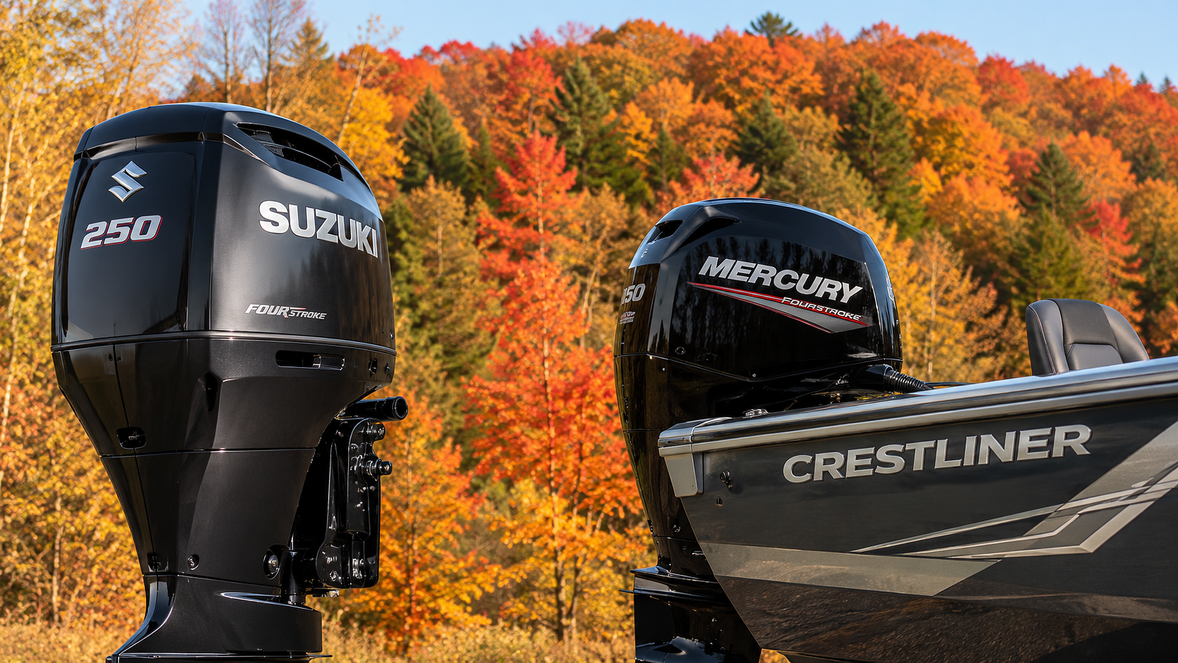 Fall Boat & Outboard Savings at Clark Marine: Suzuki, Mercury & Crestliner Promotions