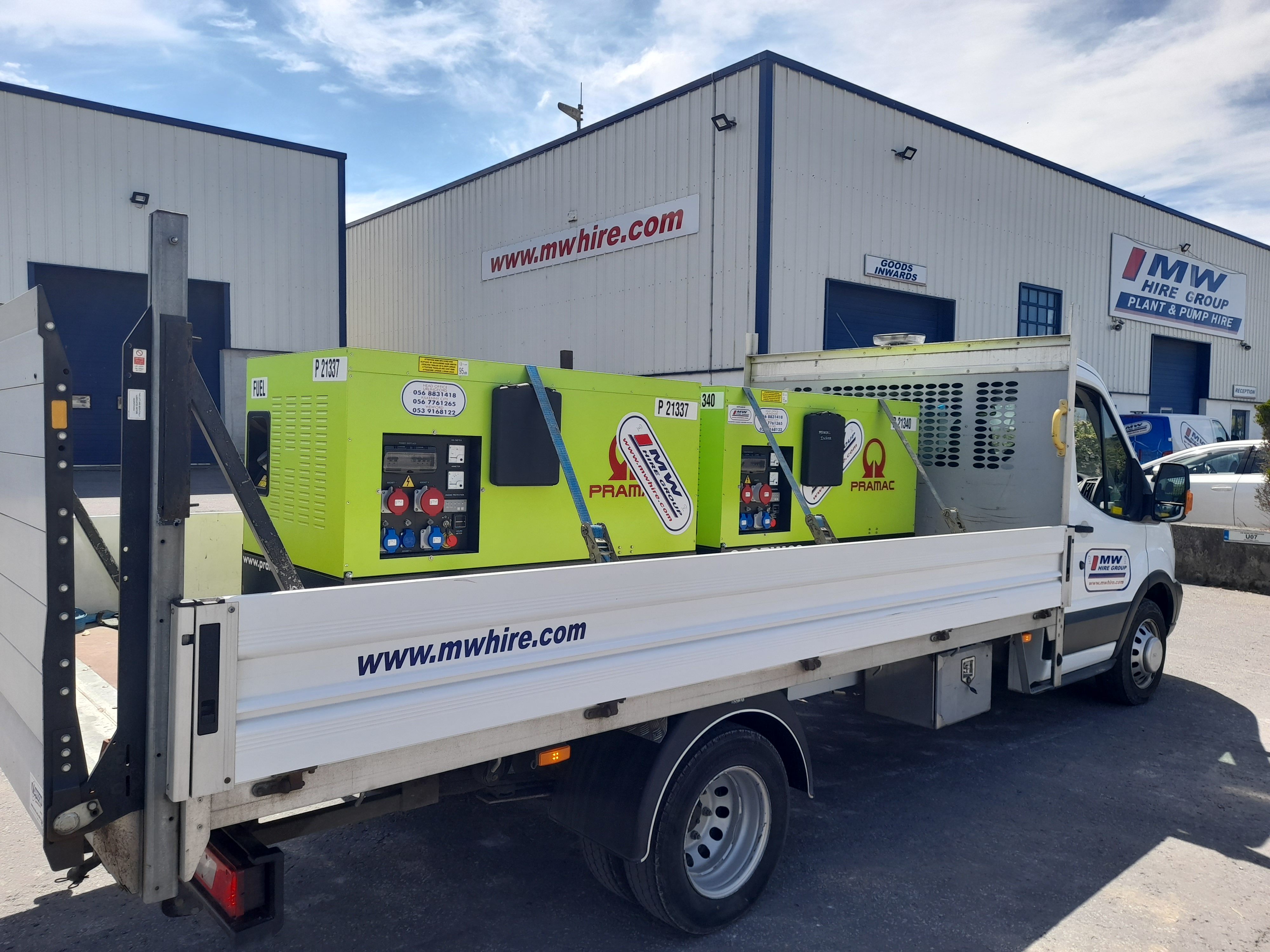 2x Pramac 22 KVA Generators SOLD.... Heading to the customer in Co. Limerick 