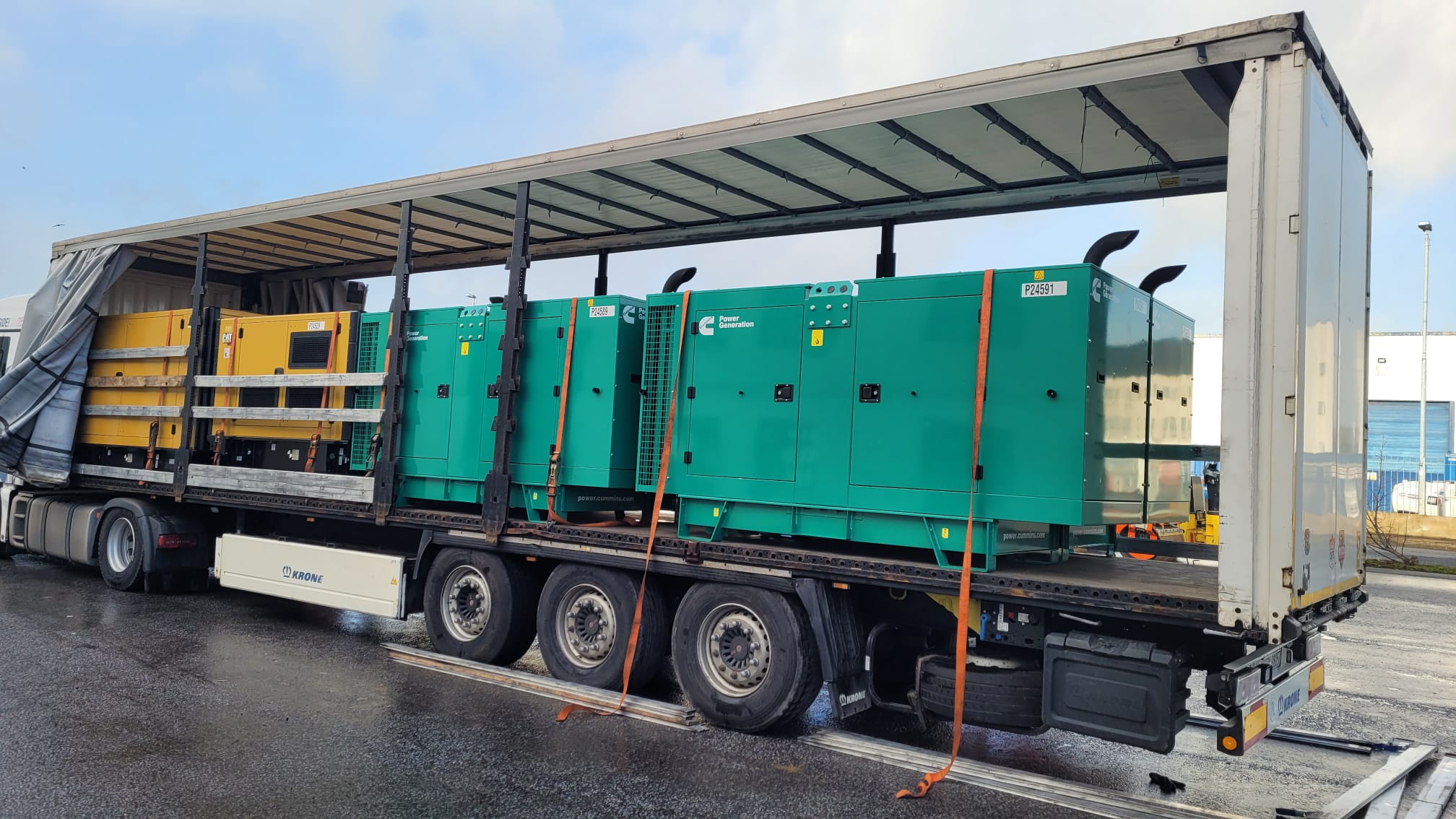 Number of Large CAT and Cummins Generators heading for export