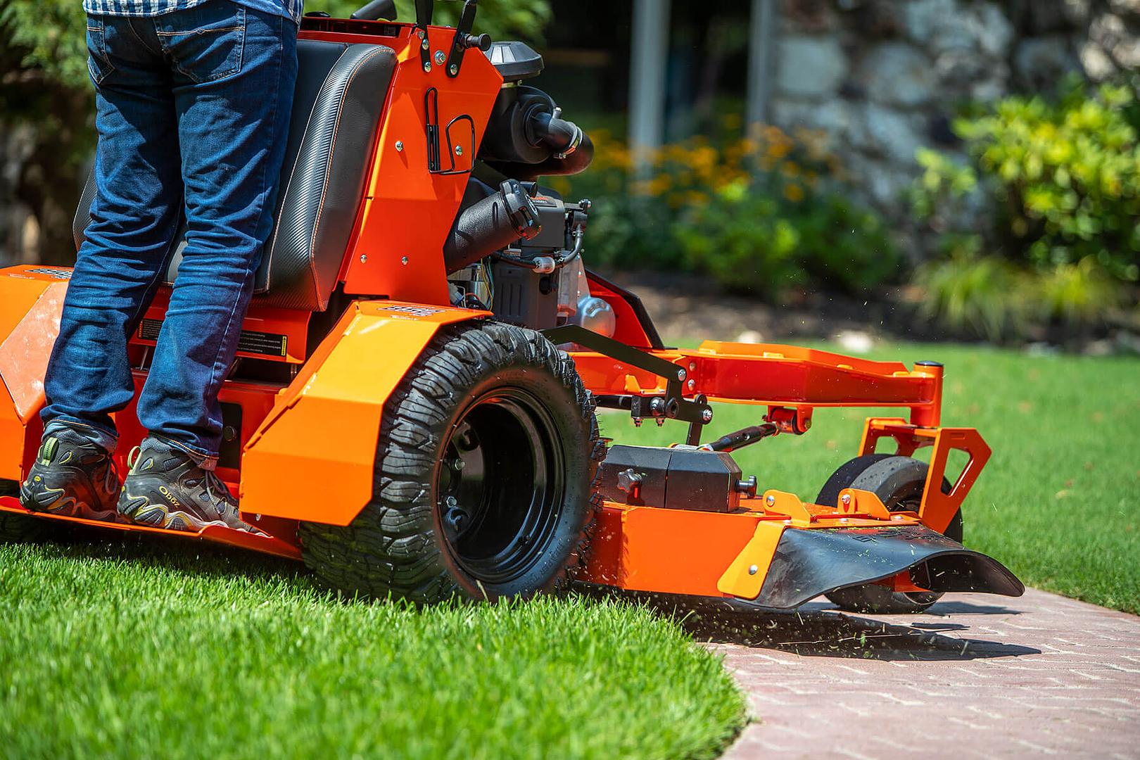 Wiring connections being tested on a Bad Boy mower and an RV