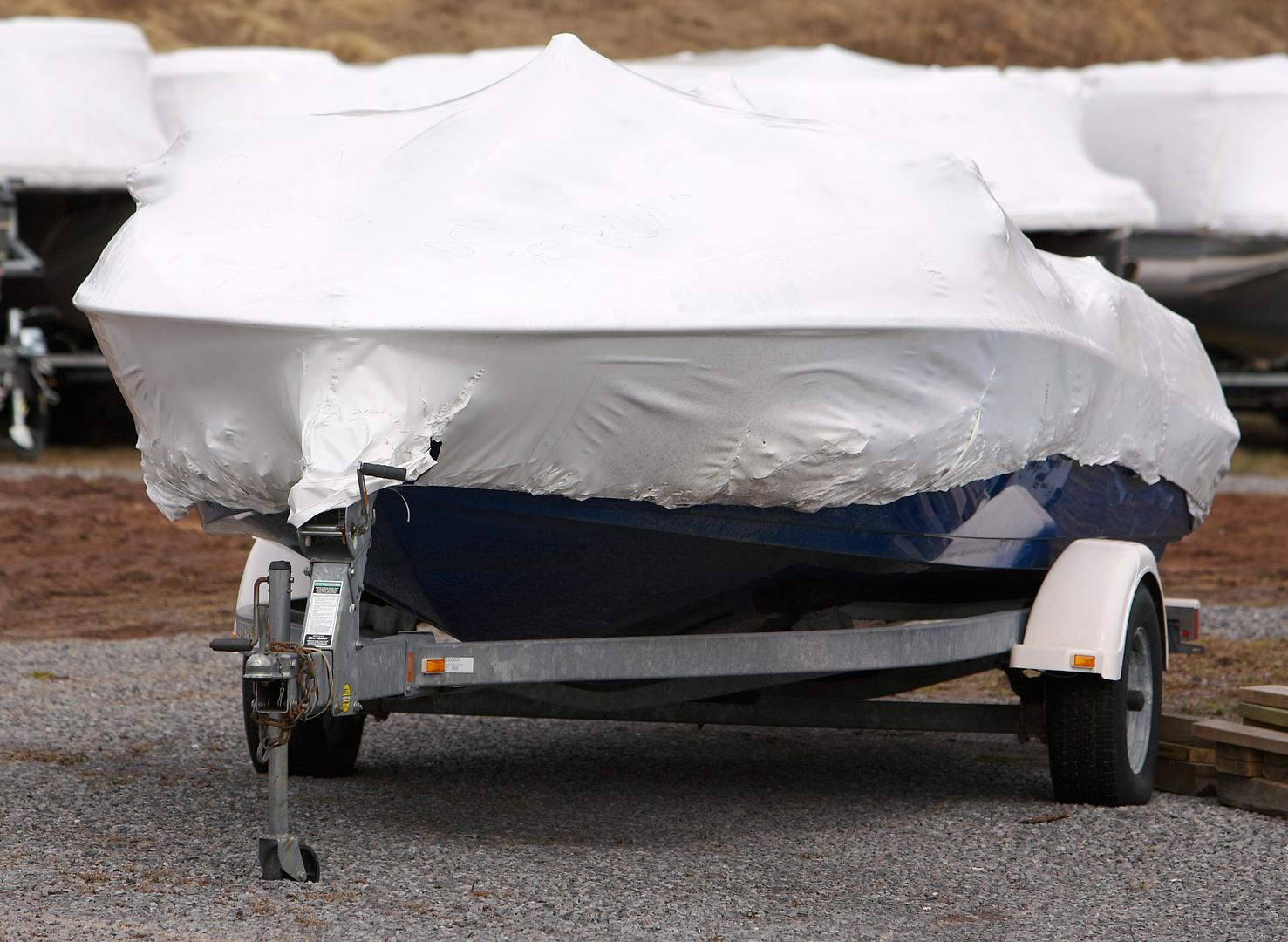 Boat and camper being winterized at Xtreme Outdoors Boat and RV