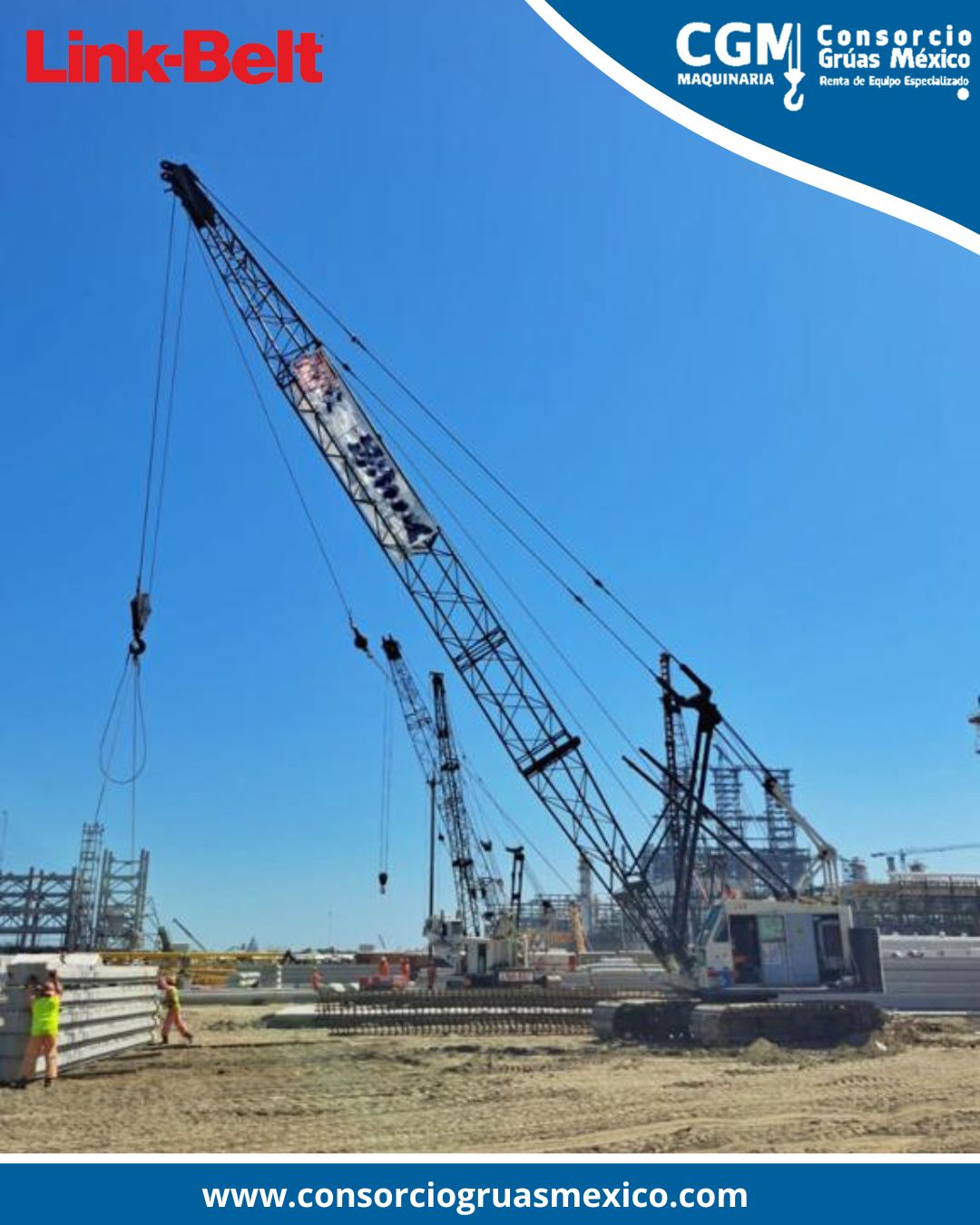 Grúa mecánica Link Belt LS 108B
