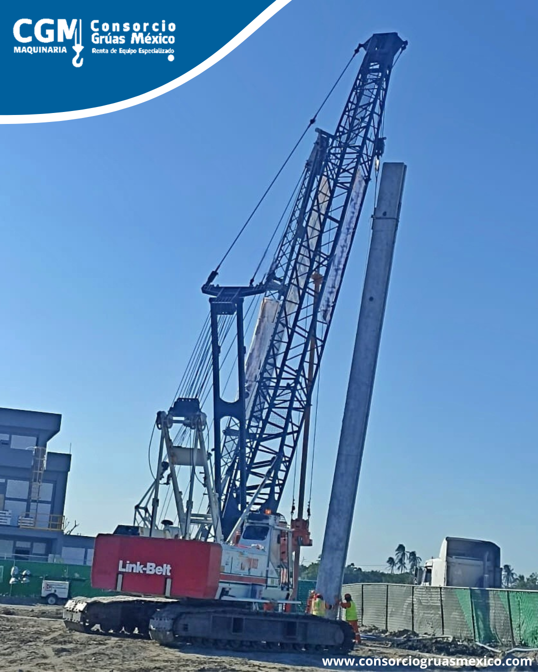 Grúa Estructural Hidráulica Sobre Orugas LINKBELT LS138H / Crawler crane LINKBELT LS138H