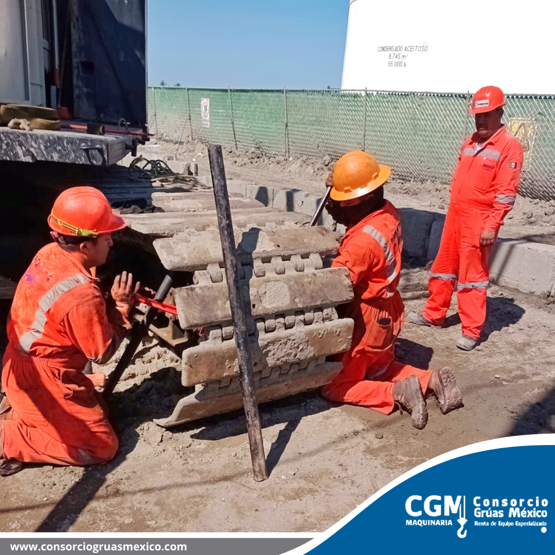 Mantemiento a grúa mecánica Linkbelt LS118 de 80 toneladas.