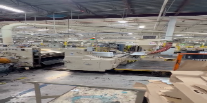 Used 66" x 113" Ward 2 color Rotary Die Cutter