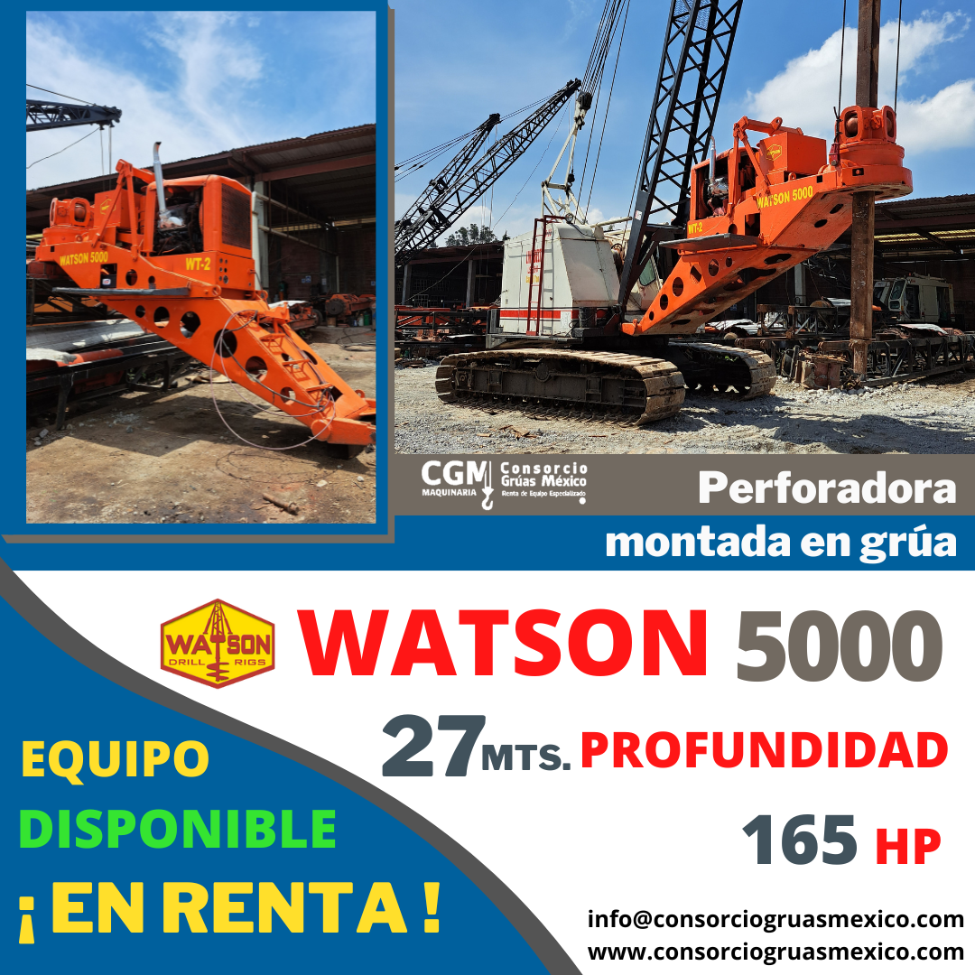 Perforadora montada en grúa - WATSON 5000