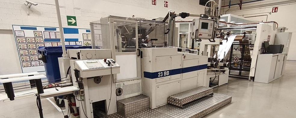 Used 2003 Fischer & Krecke Combi 23 BB square-bottom bag making machine available for sale.
