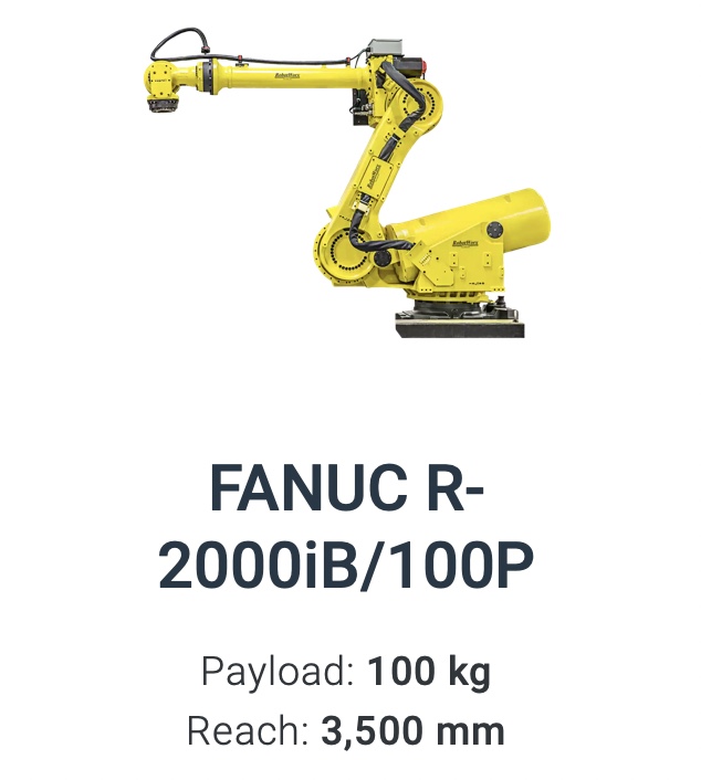 Fanuc R-2000iB/100P robot Data Sheet R-Series