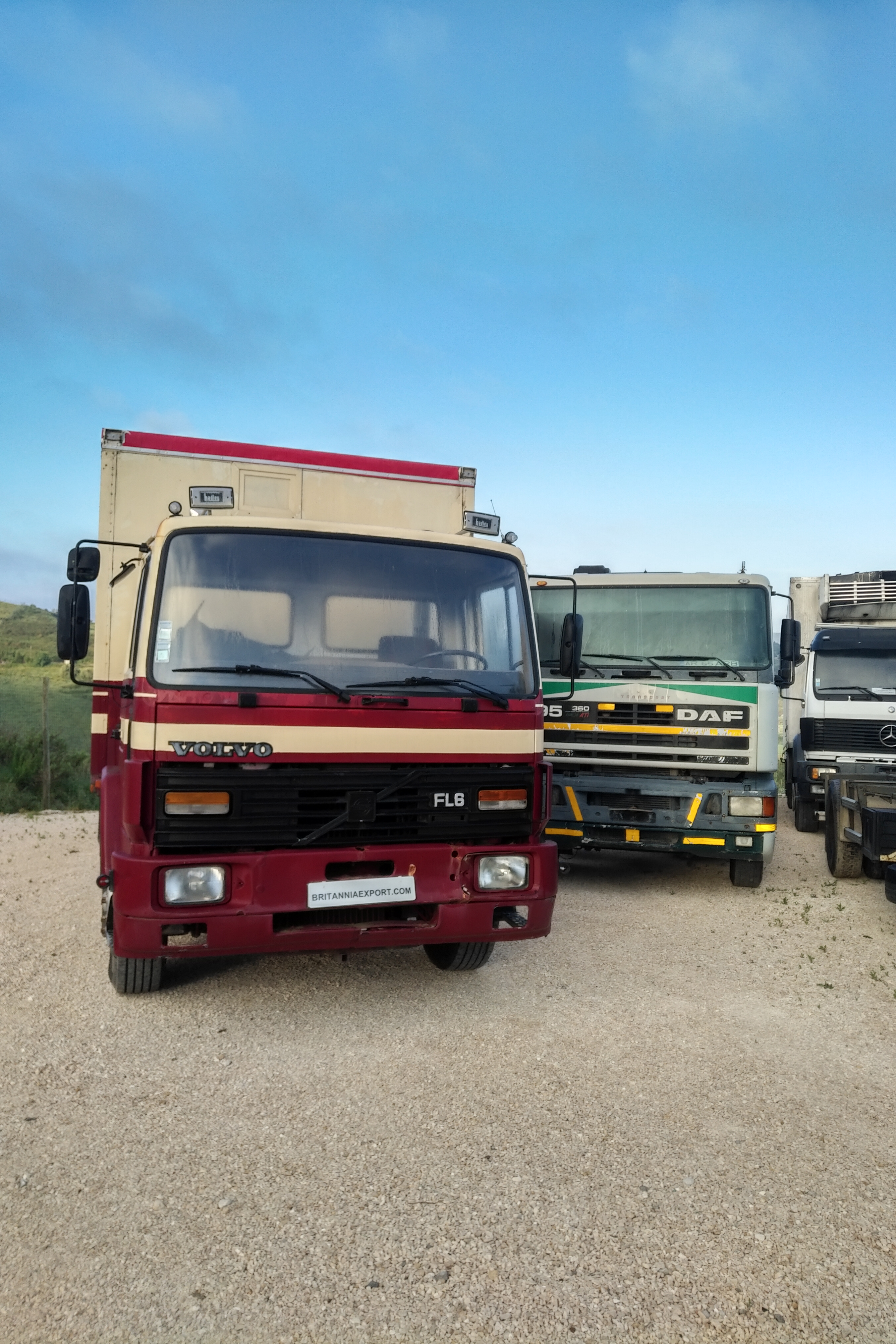 Left hand drive Volvo FL617 17.5 ton box lorry recently sold to Lagos - Nigeria.