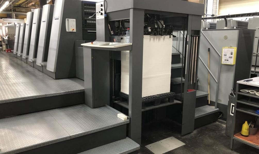 Used 2017 RMGT 928PF-LED UV Offset Printer Installed in South Plainfield, NJ