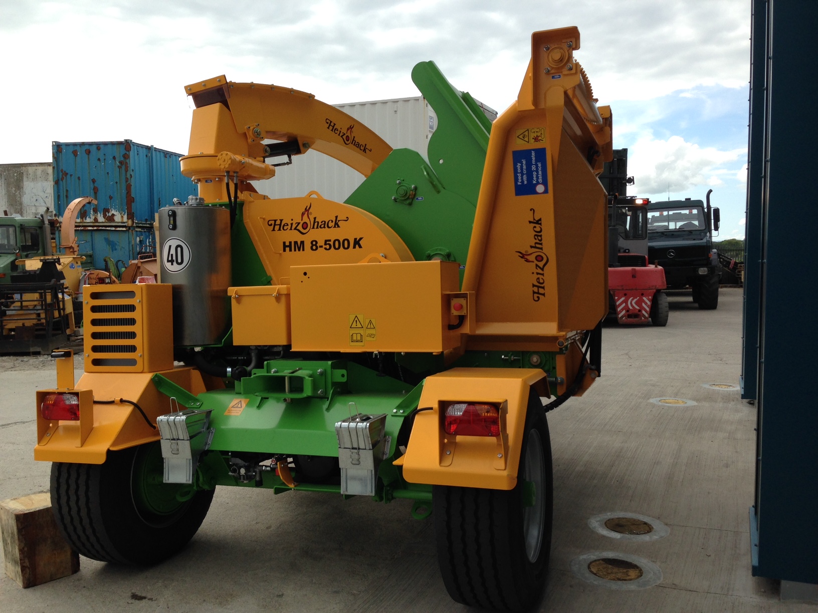 HM8-500K WOODCHIPPER GOING TO OUR CUSTOMER CHARLIE SHAW