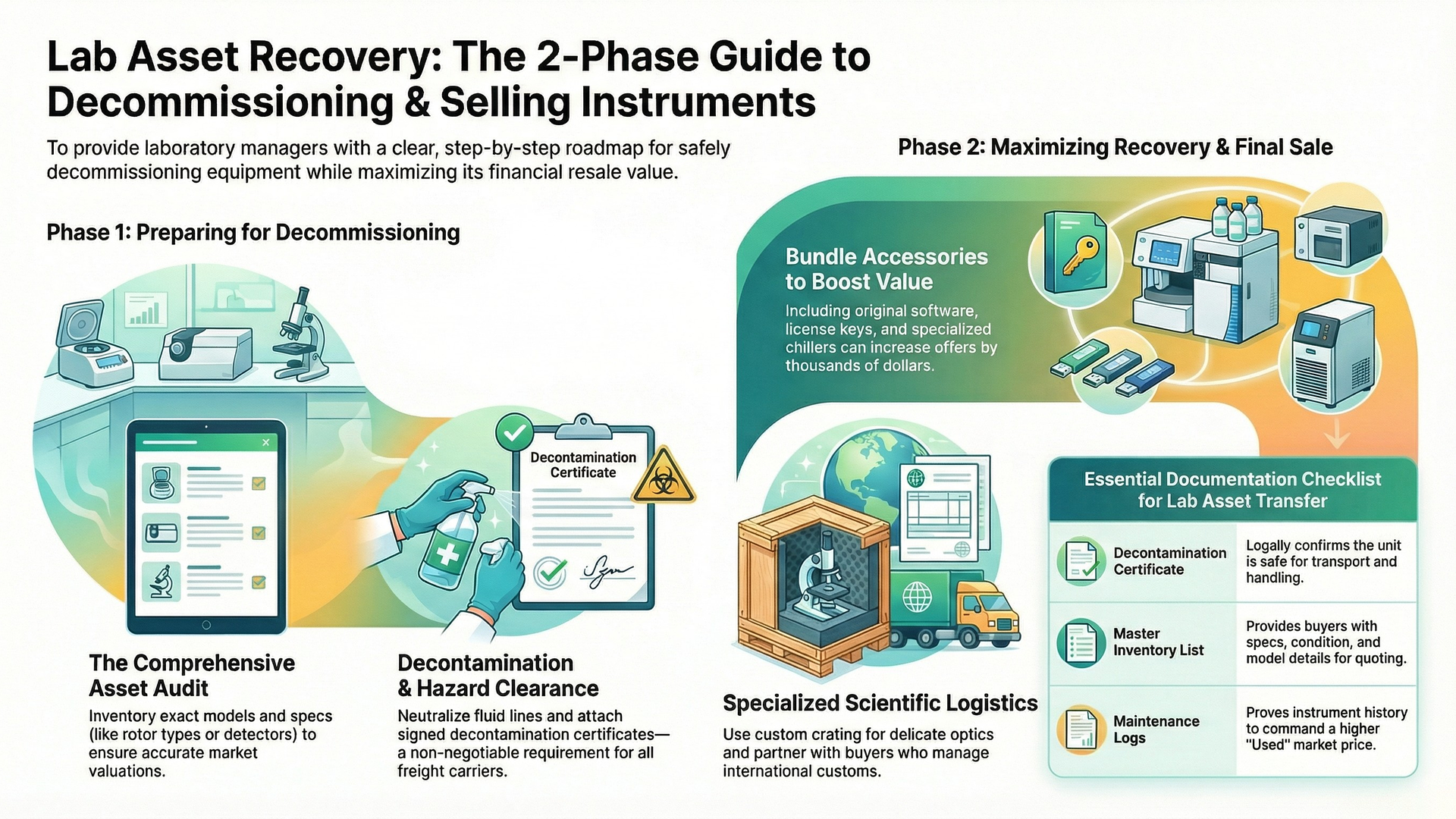 How to Decommission and Sell Your Used Laboratory Instruments (2026 Guide)