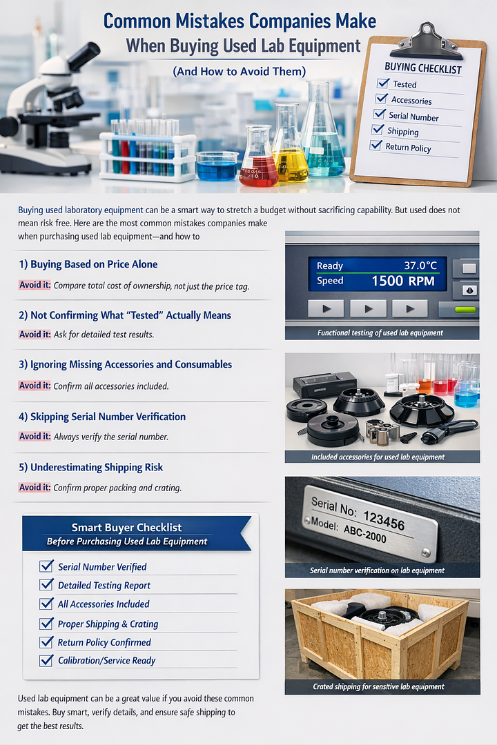 Common Mistakes Companies Make When Buying Used Lab Equipment (And How to Avoid Them)